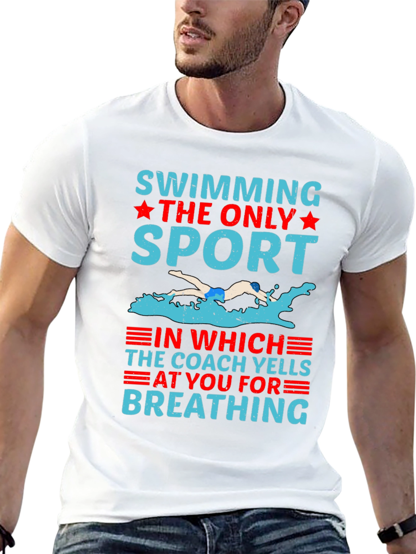 Swimming The Only Sport Graphic T-Shirt