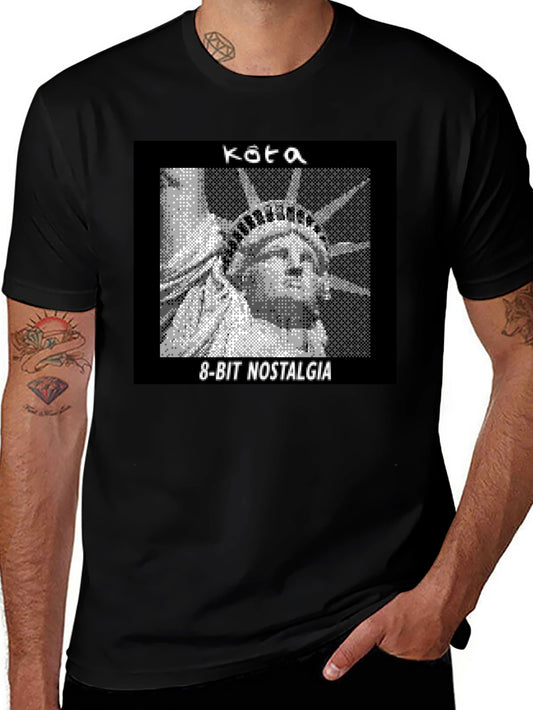 8-Bit Statue of Liberty Graphic Tee - Nostalgia T-Shirt