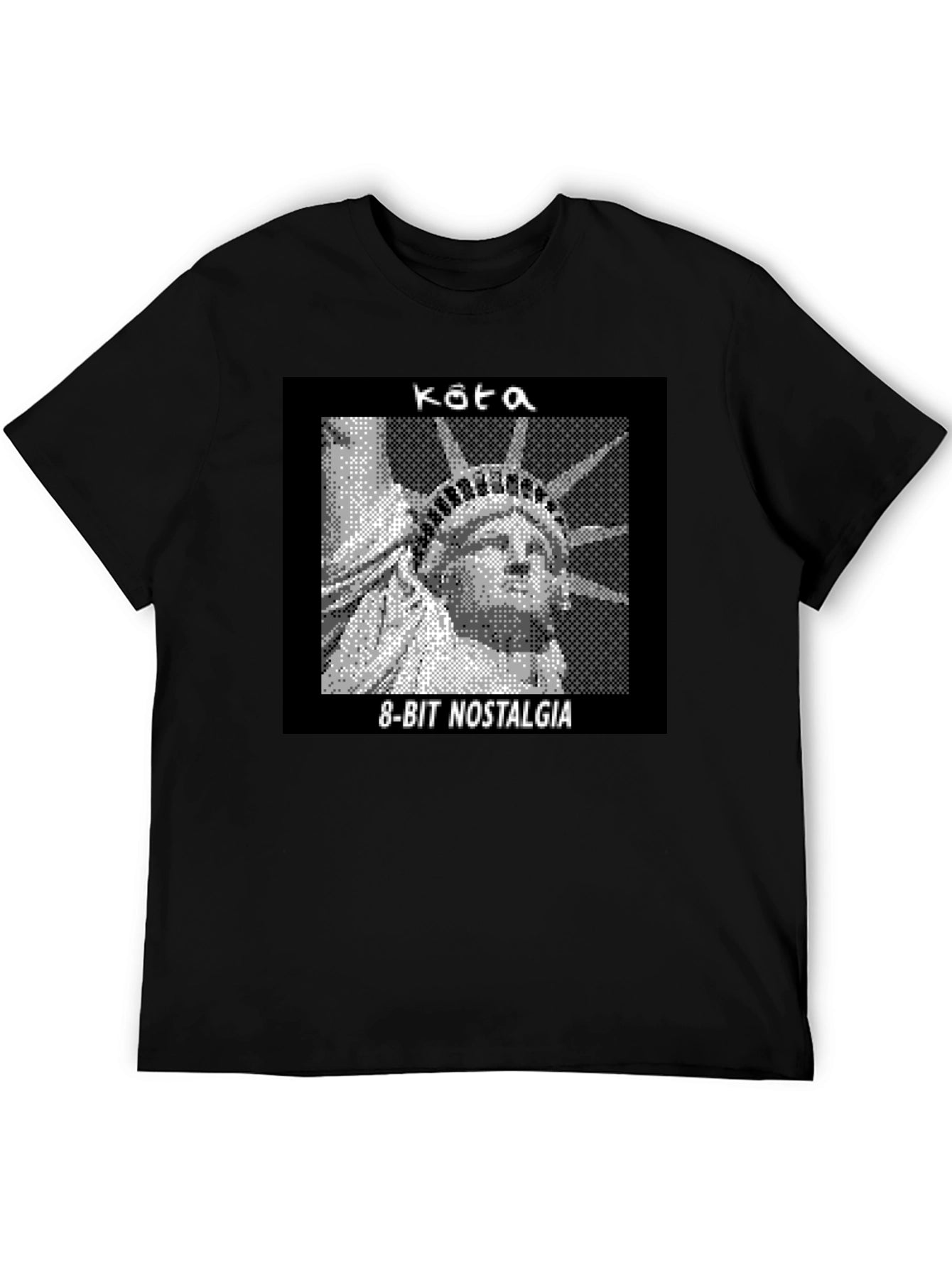 8-Bit Statue of Liberty Graphic Tee - Nostalgia T-Shirt