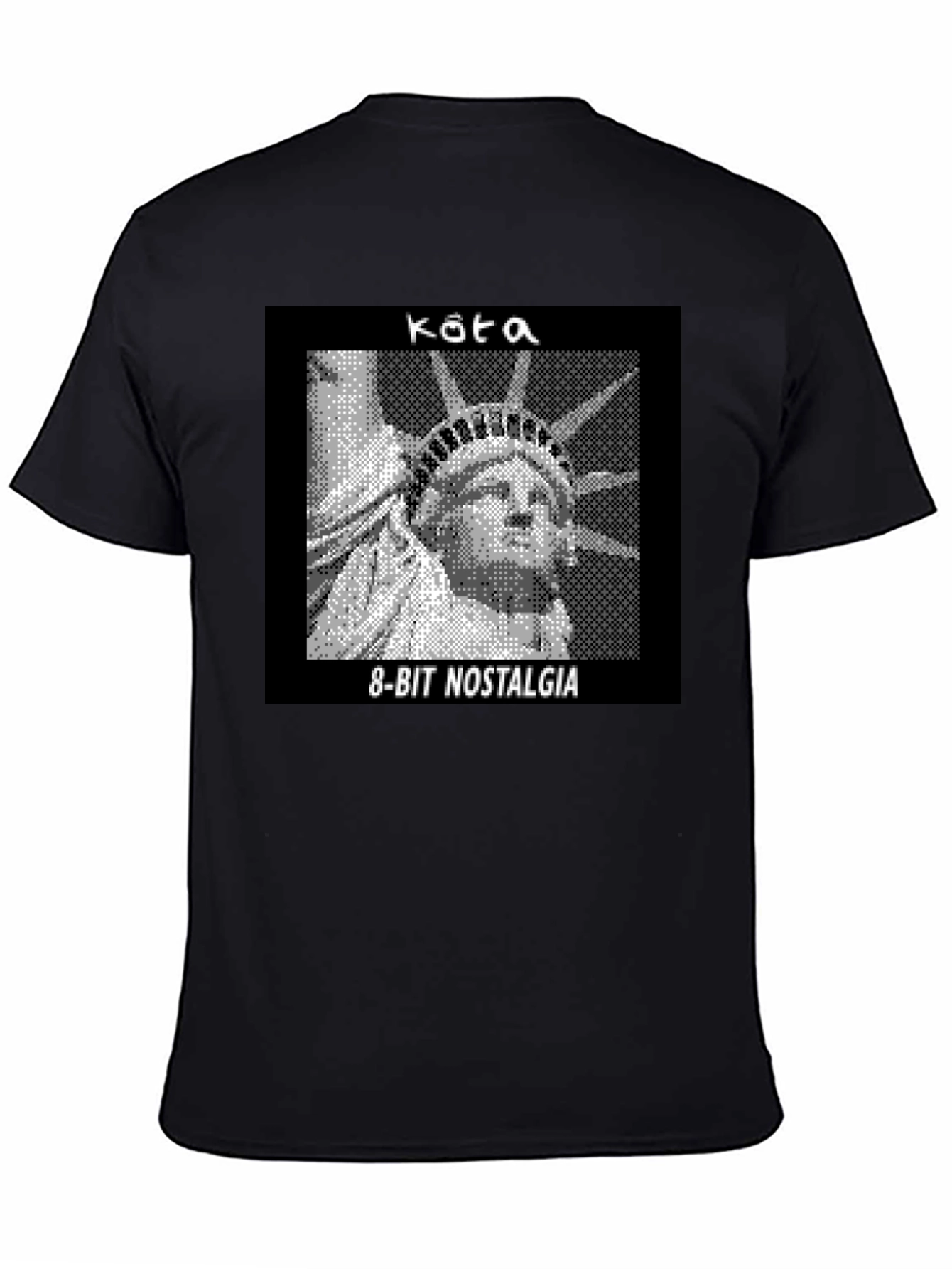 8-Bit Statue of Liberty Graphic Tee - Nostalgia T-Shirt