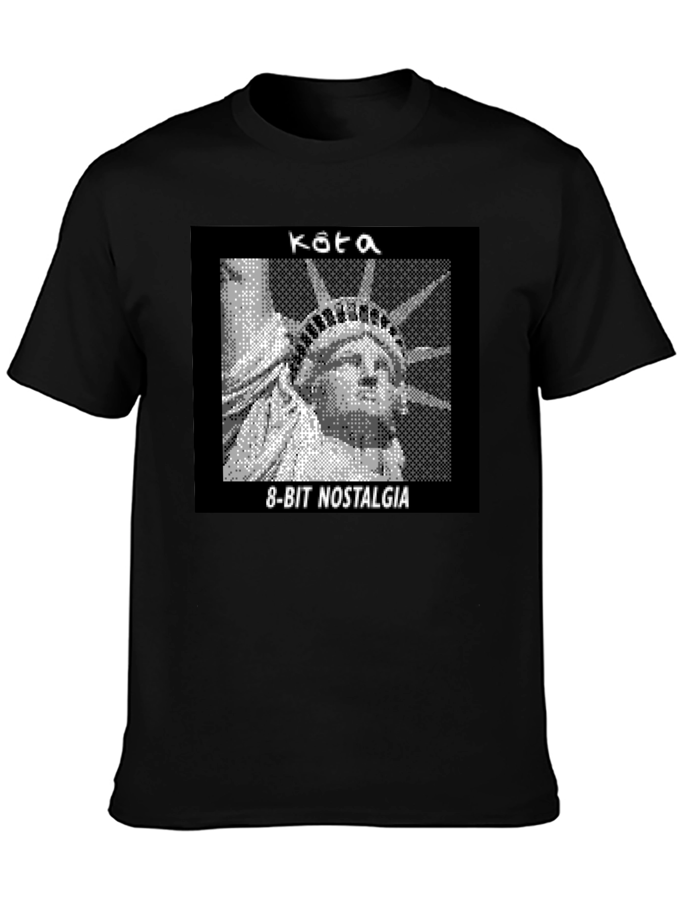 8-Bit Statue of Liberty Graphic Tee - Nostalgia T-Shirt