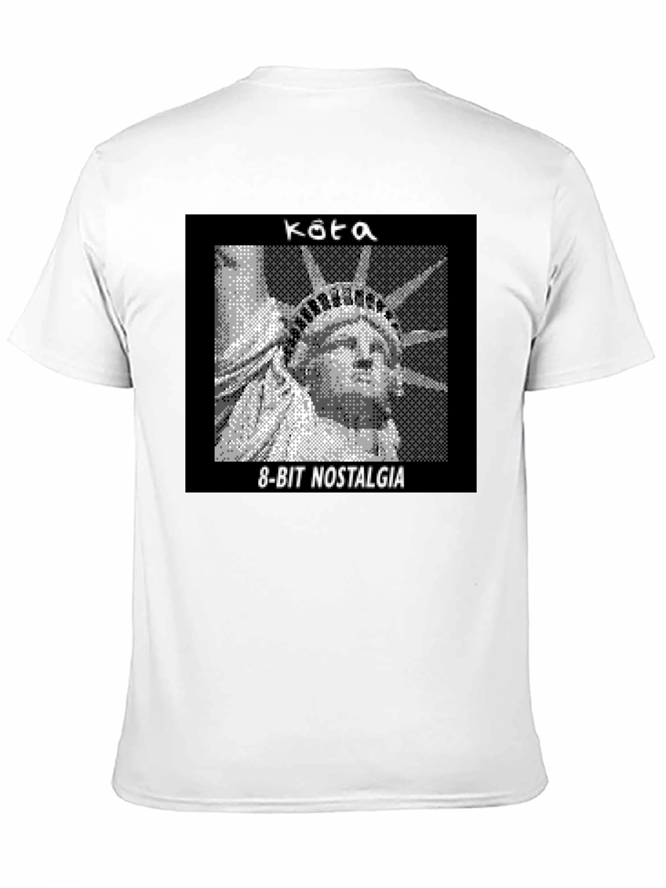 8-Bit Statue of Liberty Graphic Tee - Nostalgia T-Shirt