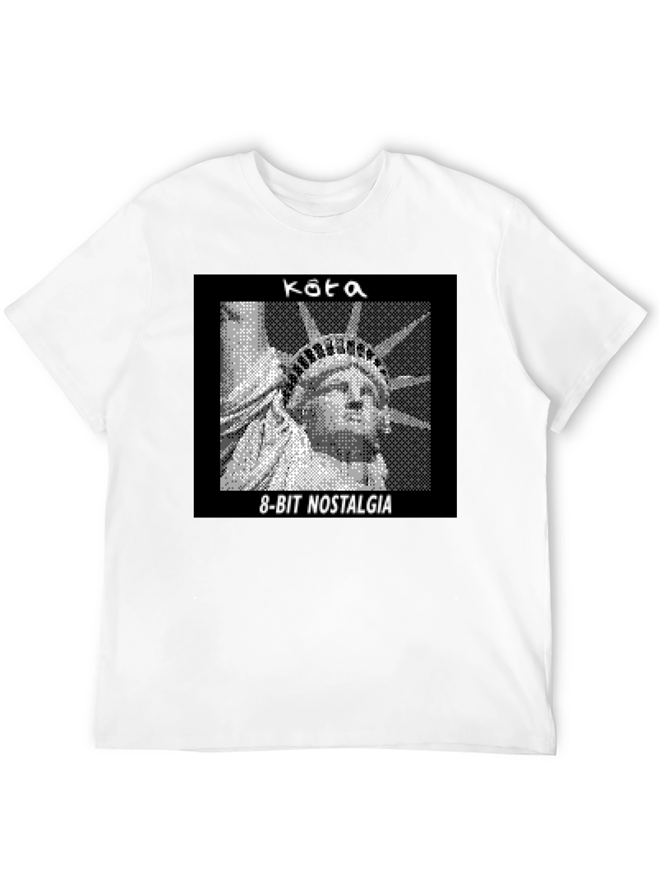 8-Bit Statue of Liberty Graphic Tee - Nostalgia T-Shirt