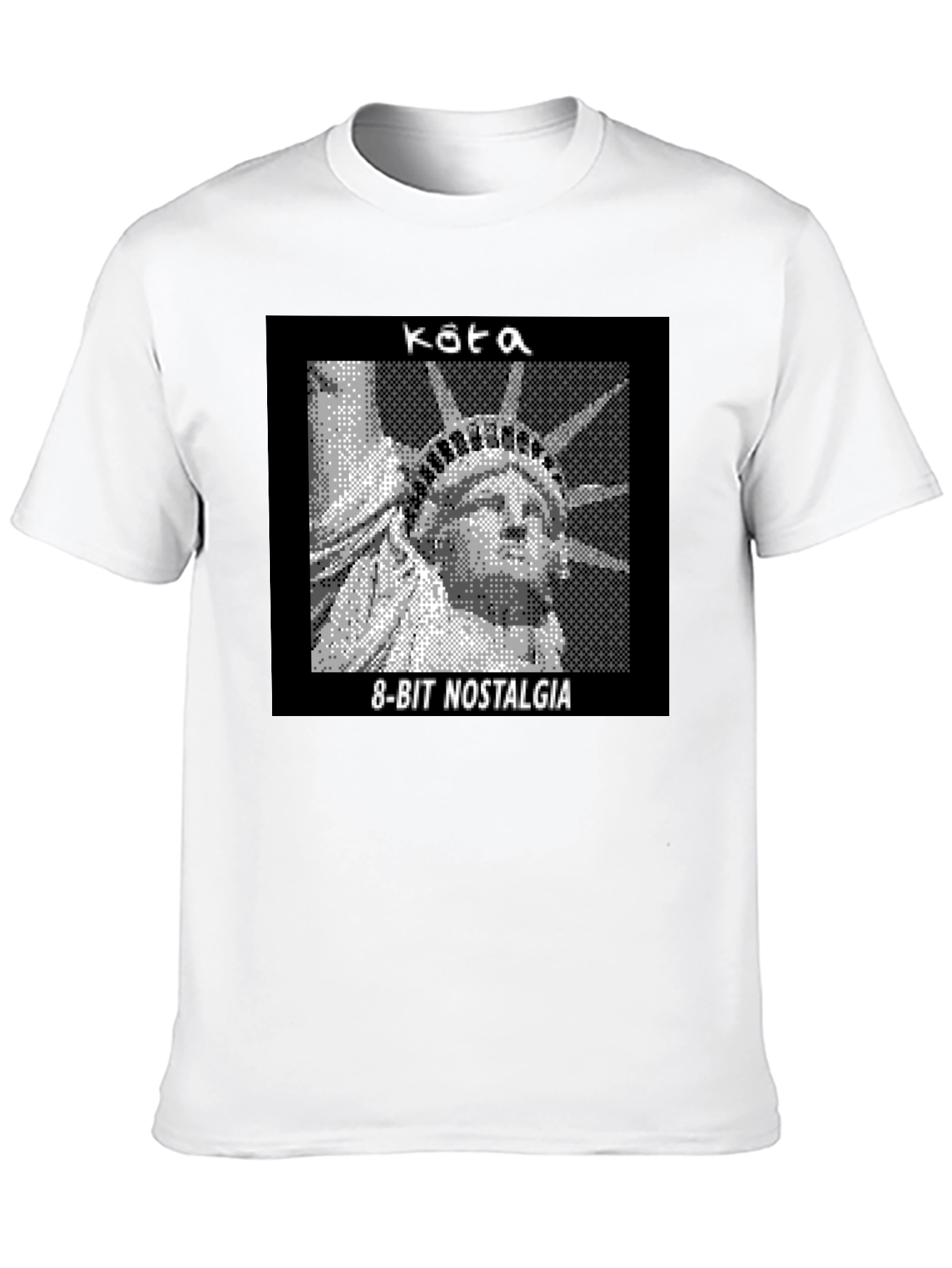8-Bit Statue of Liberty Graphic Tee - Nostalgia T-Shirt