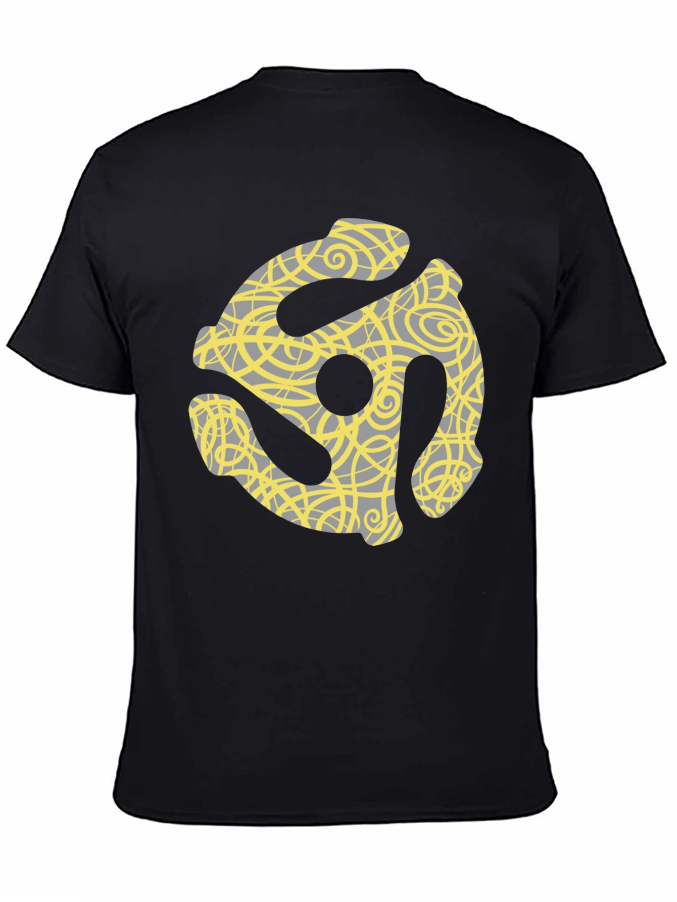 Retro 45 Adapter Tee - Black Graphic T-Shirt