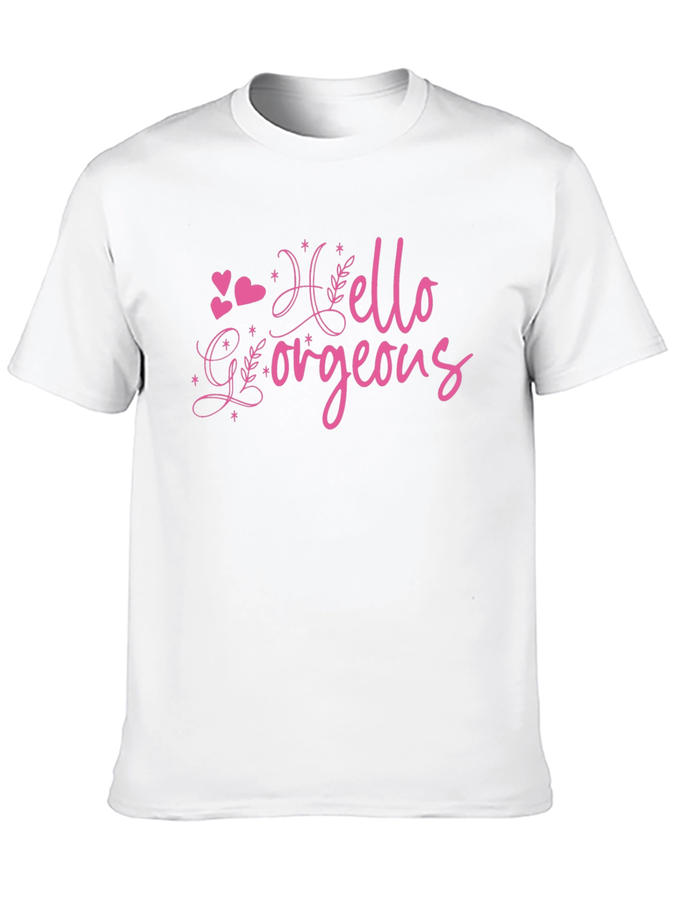 Hello Gorgeous Graphic Tee - Trendy Womens T-Shirt