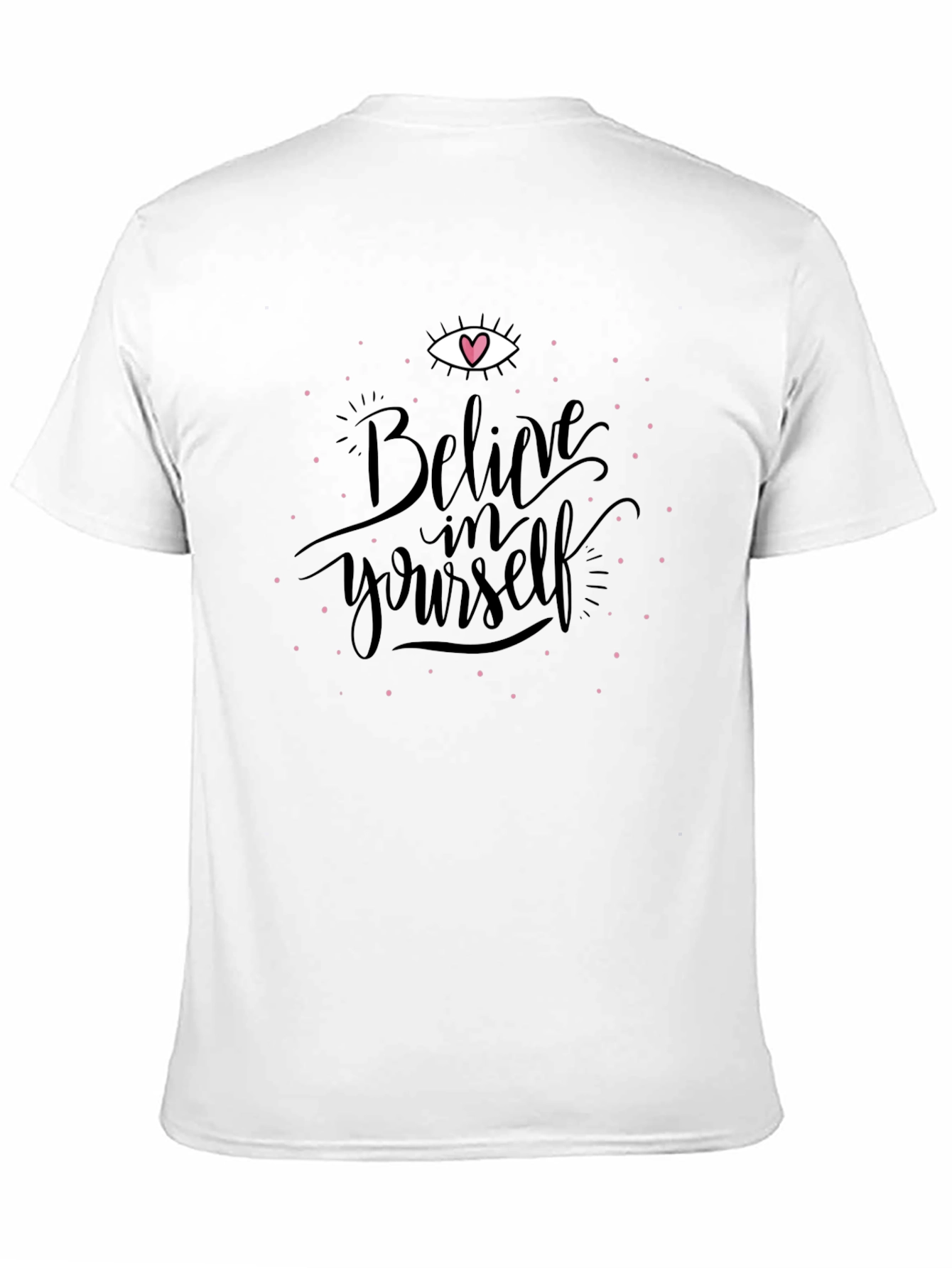 Believe in Yourself Graphic Tee - Black Cotton