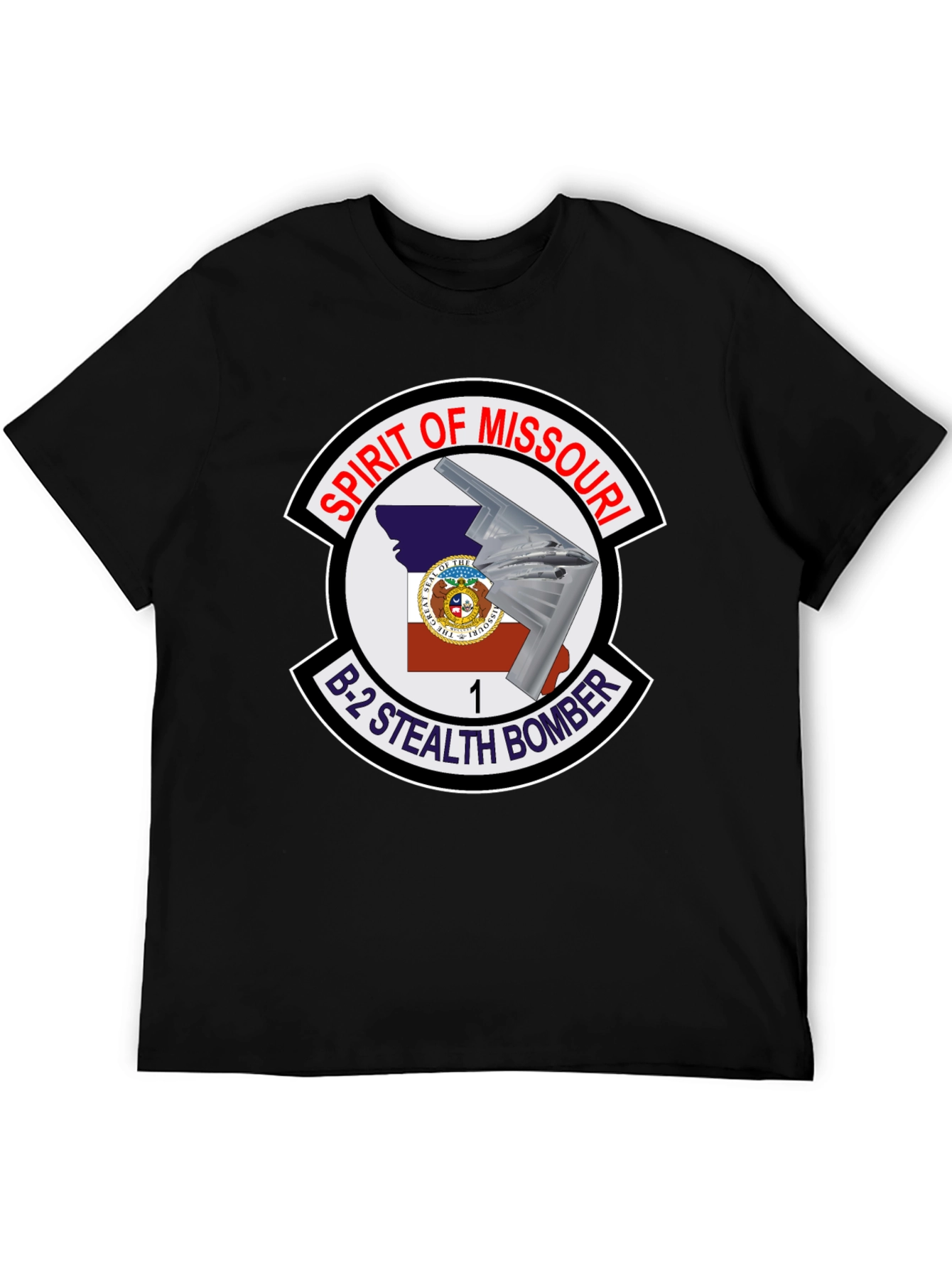 Spirit of Missouri B-2 Stealth Bomber T-Shirt