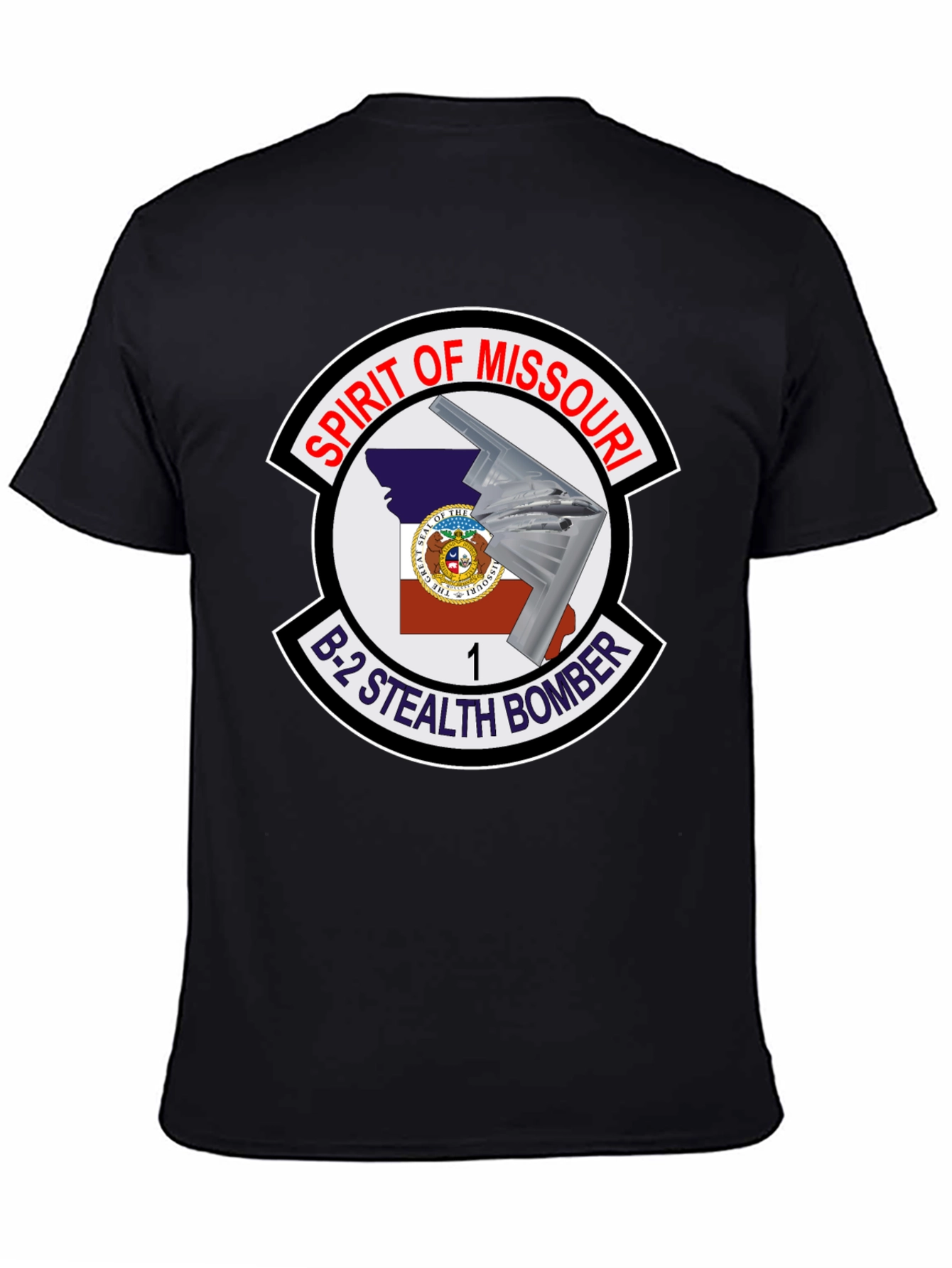 Spirit of Missouri B-2 Stealth Bomber T-Shirt