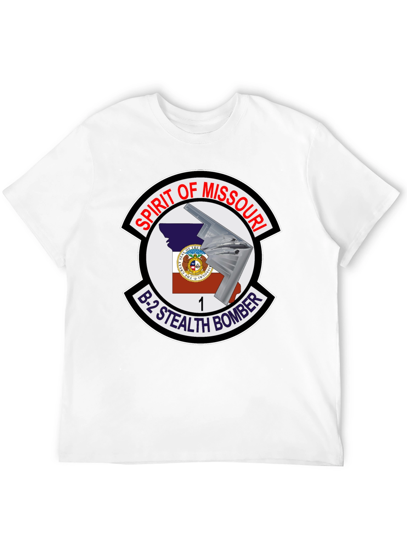Spirit of Missouri B-2 Stealth Bomber T-Shirt