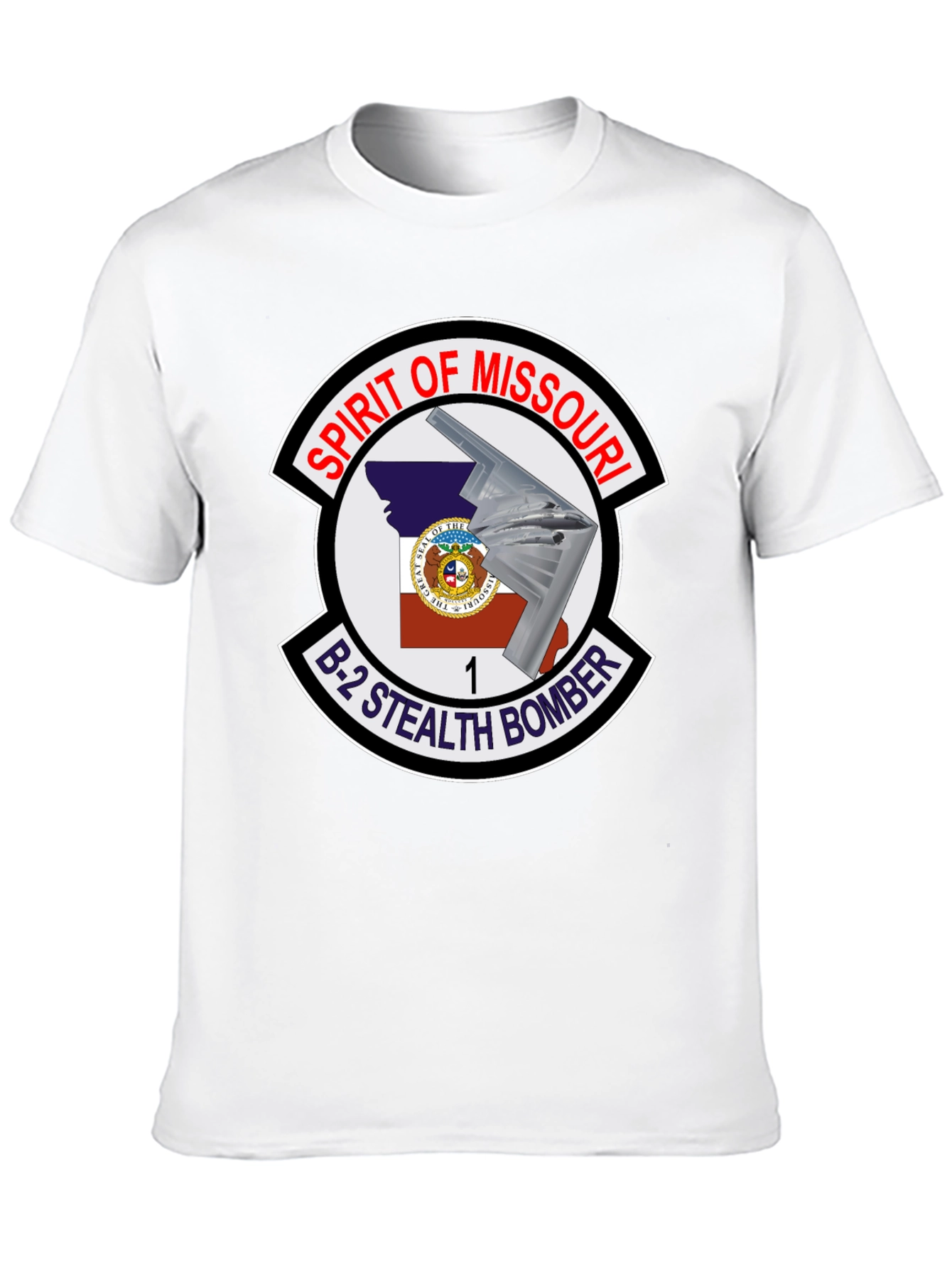 Spirit of Missouri B-2 Stealth Bomber T-Shirt