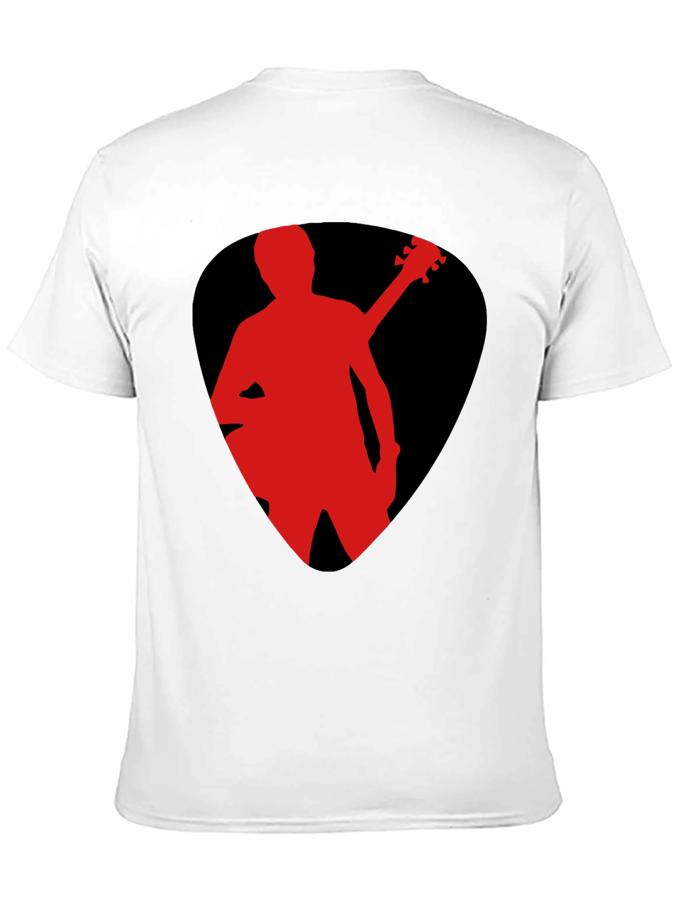 Guitar Pick Silhouette T-Shirt - Black