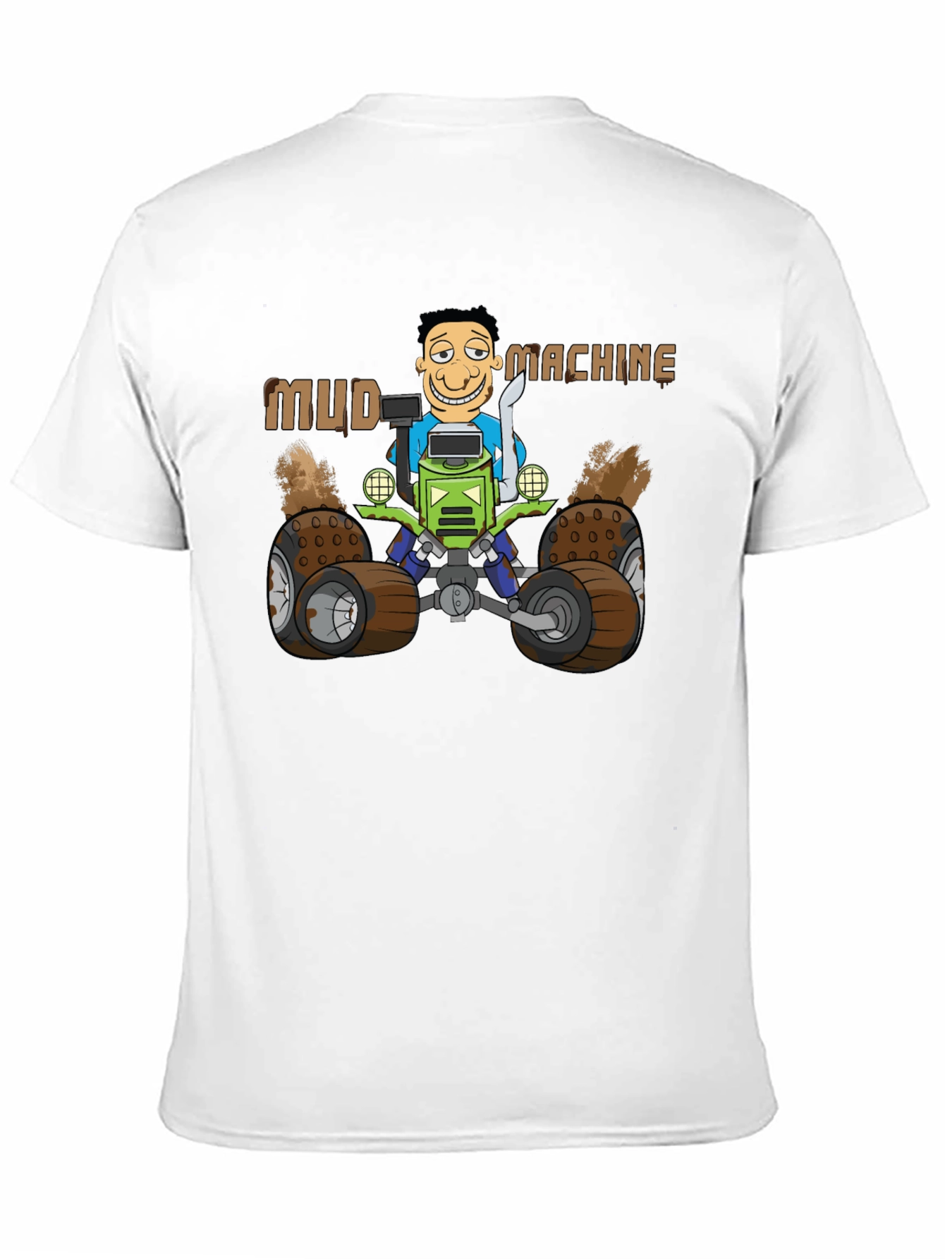 Mud Machine Cartoon Graphic T-Shirt