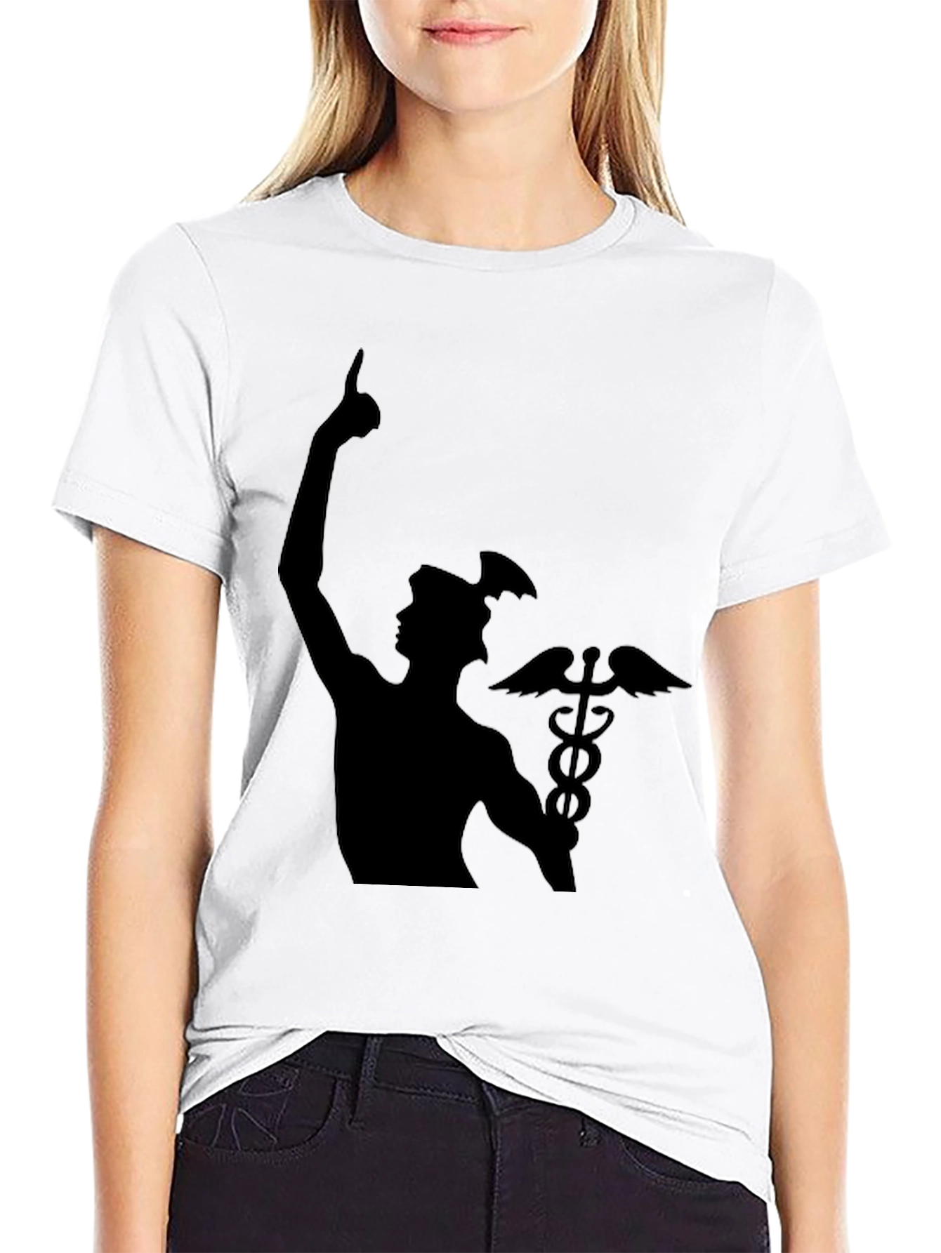Mercury Caduceus Black T-Shirt
