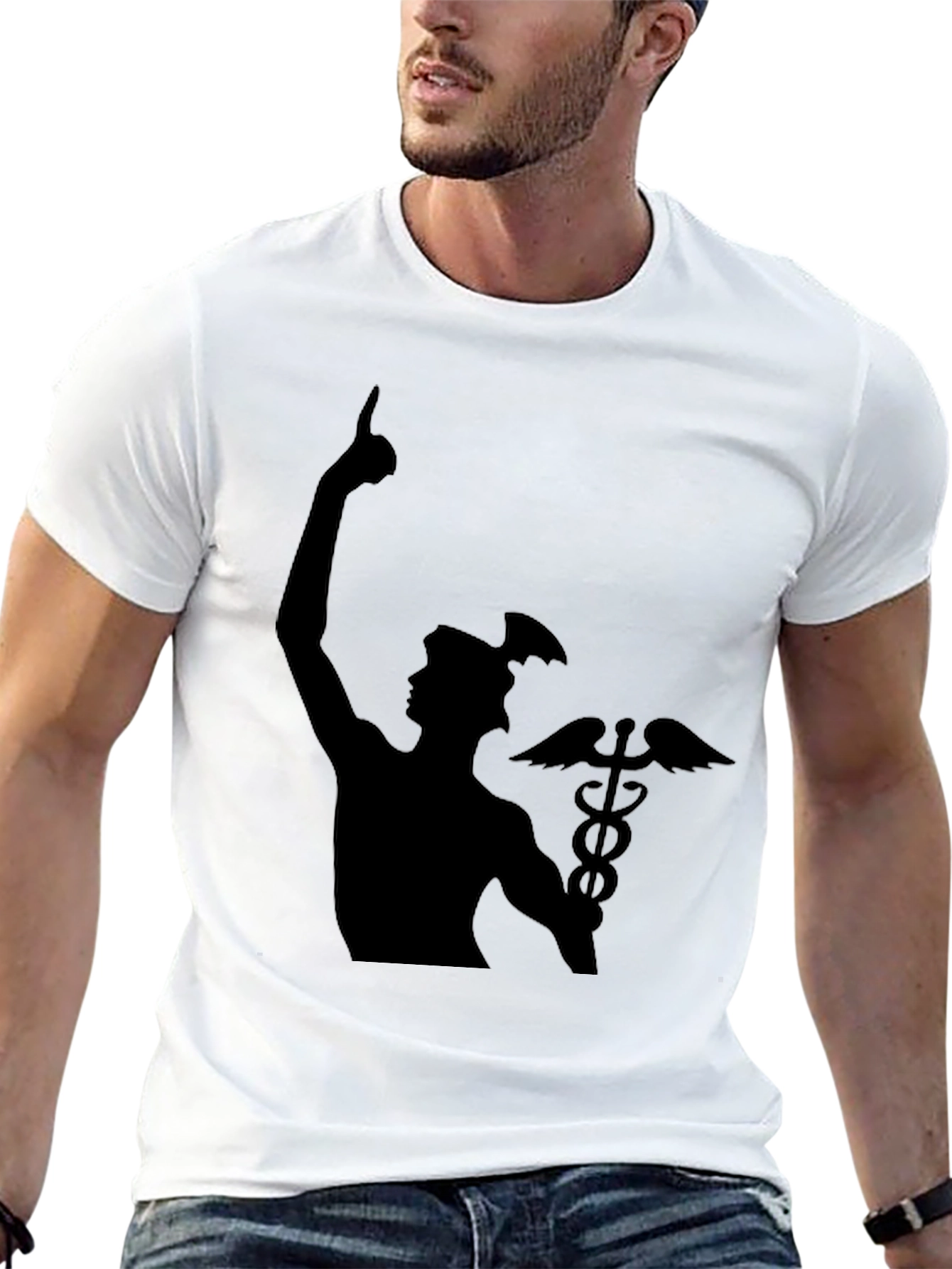 Mercury Caduceus Black T-Shirt