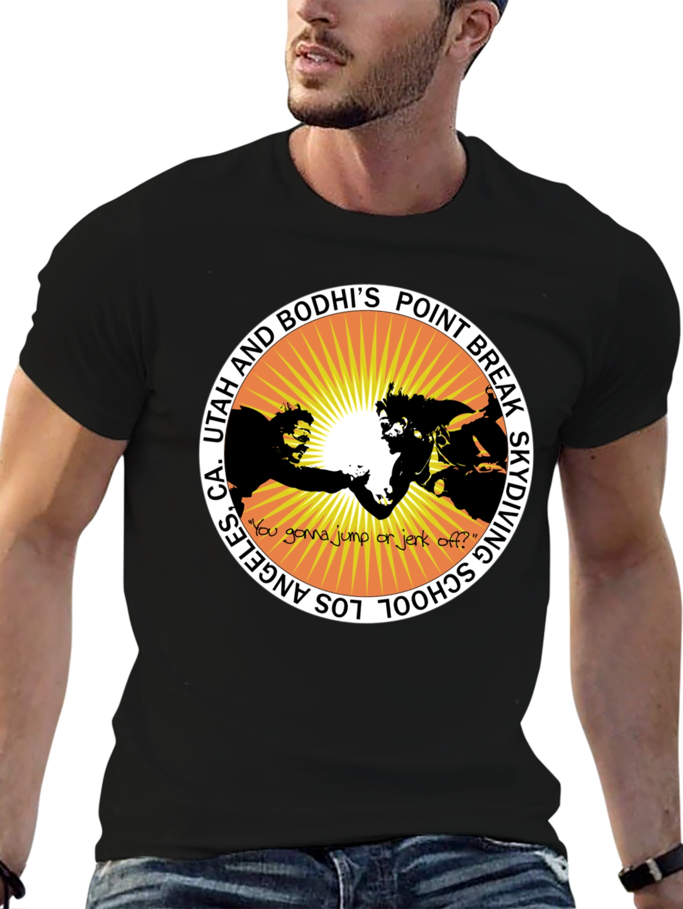 Point Break Skydiving School Black T-Shirt