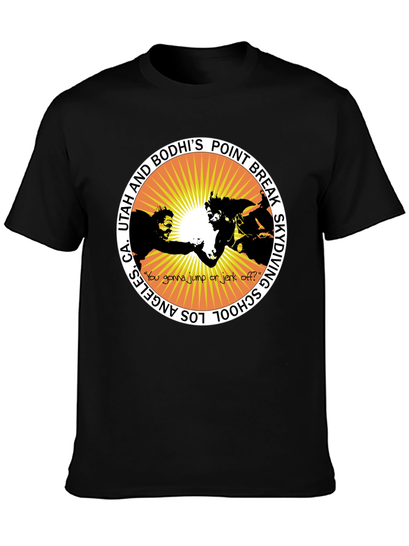 Point Break Skydiving School Black T-Shirt