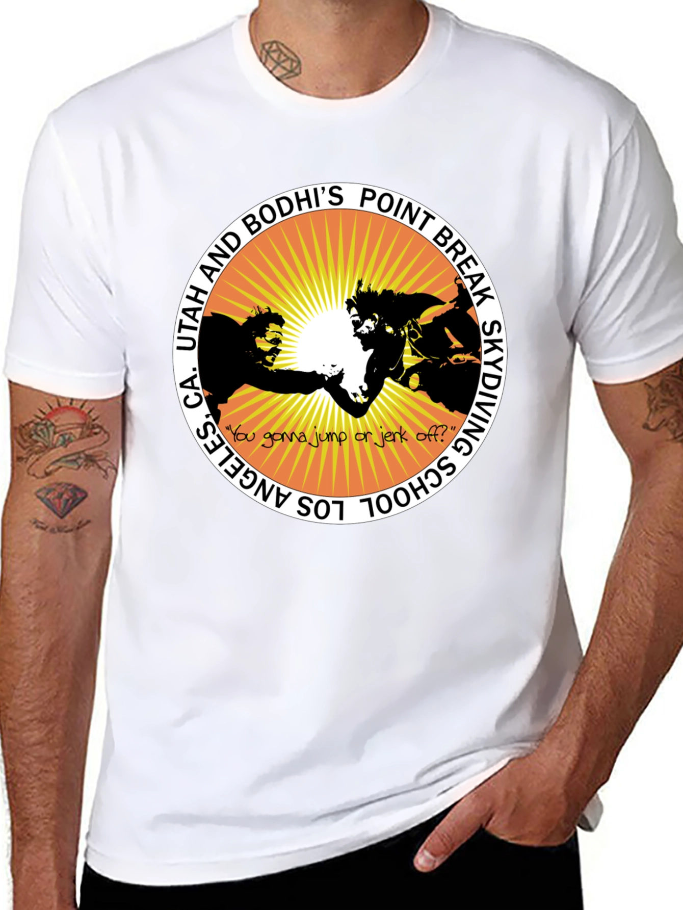 Point Break Skydiving School Black T-Shirt