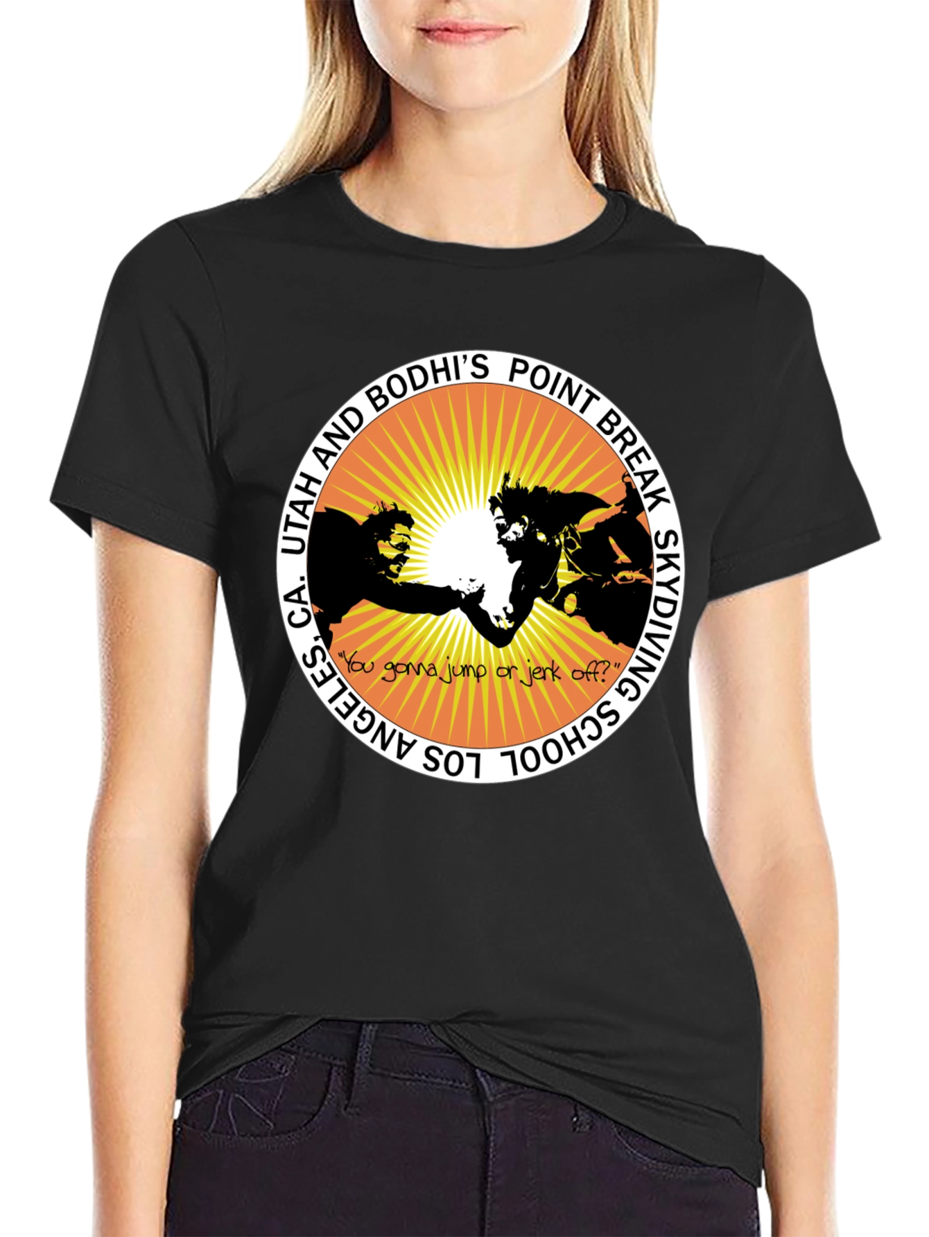 Point Break Skydiving School Black T-Shirt