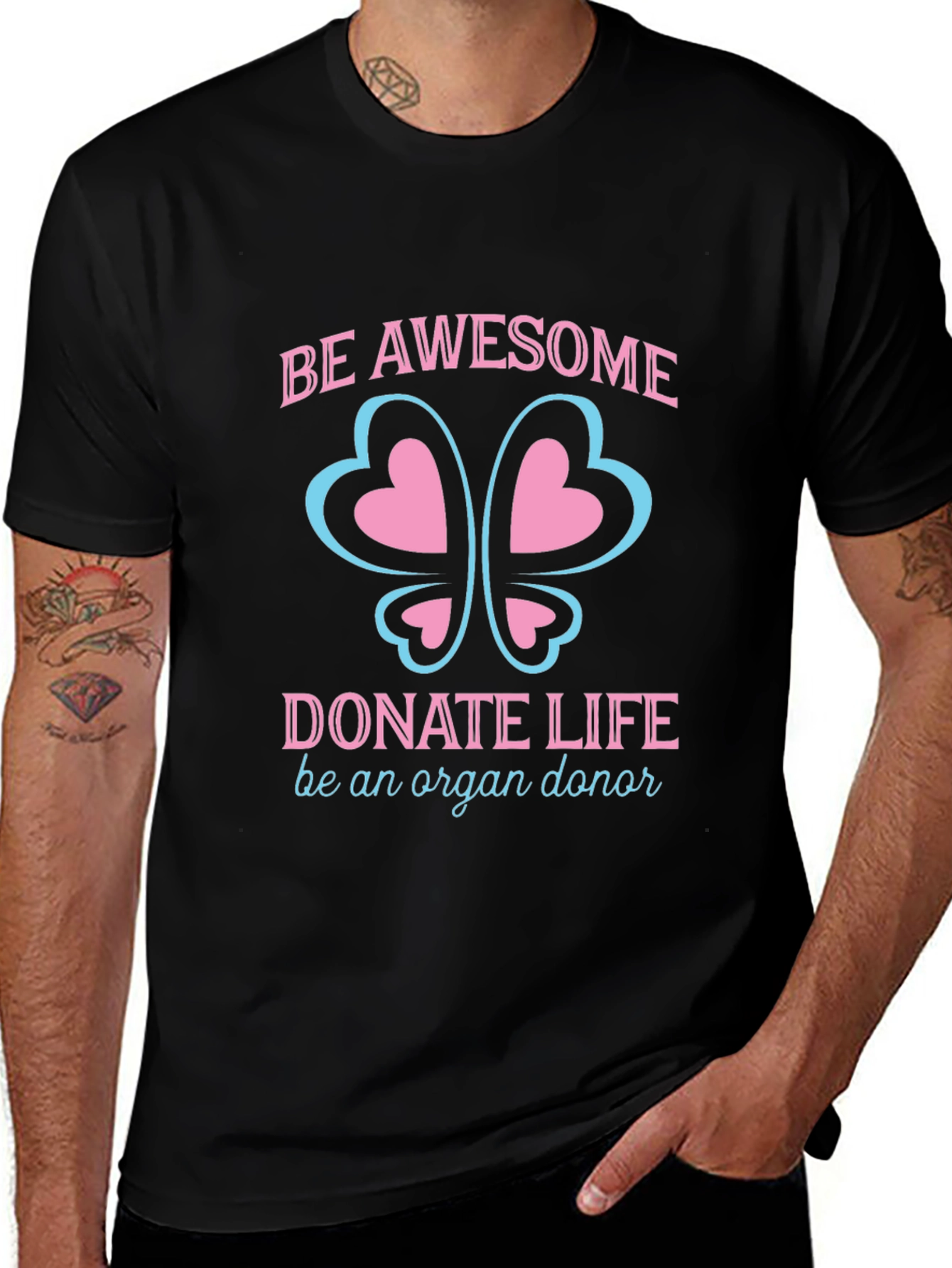Be Awesome Donate Life Organ Donor T-Shirt