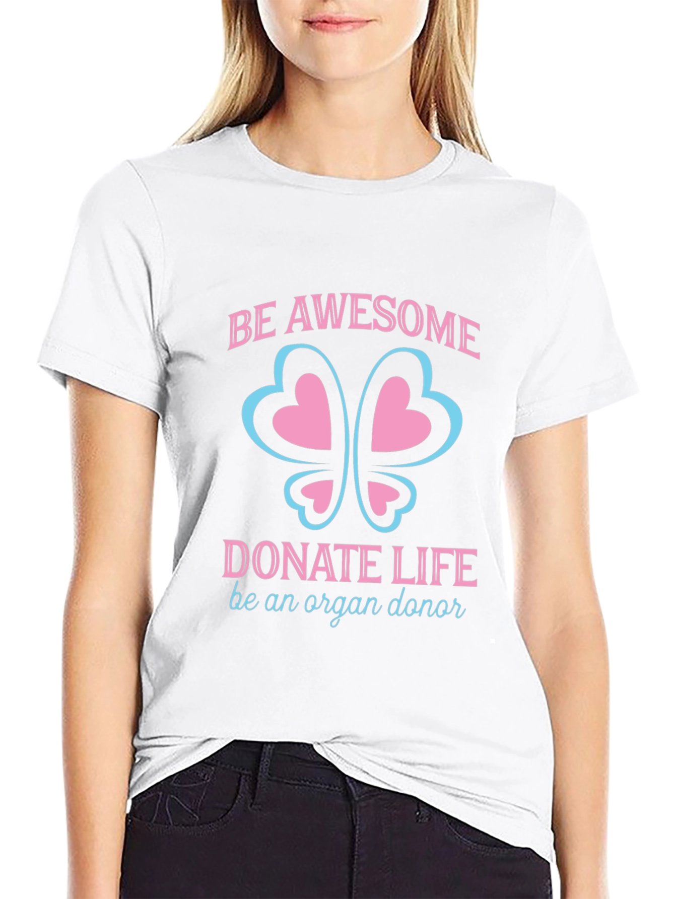 Be Awesome Donate Life Organ Donor T-Shirt
