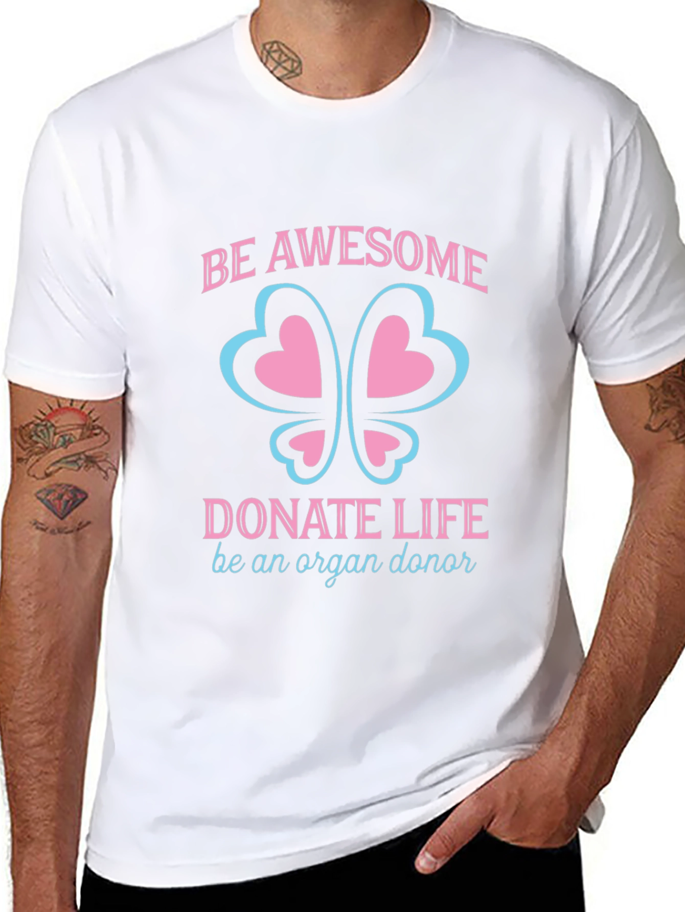 Be Awesome Donate Life Organ Donor T-Shirt