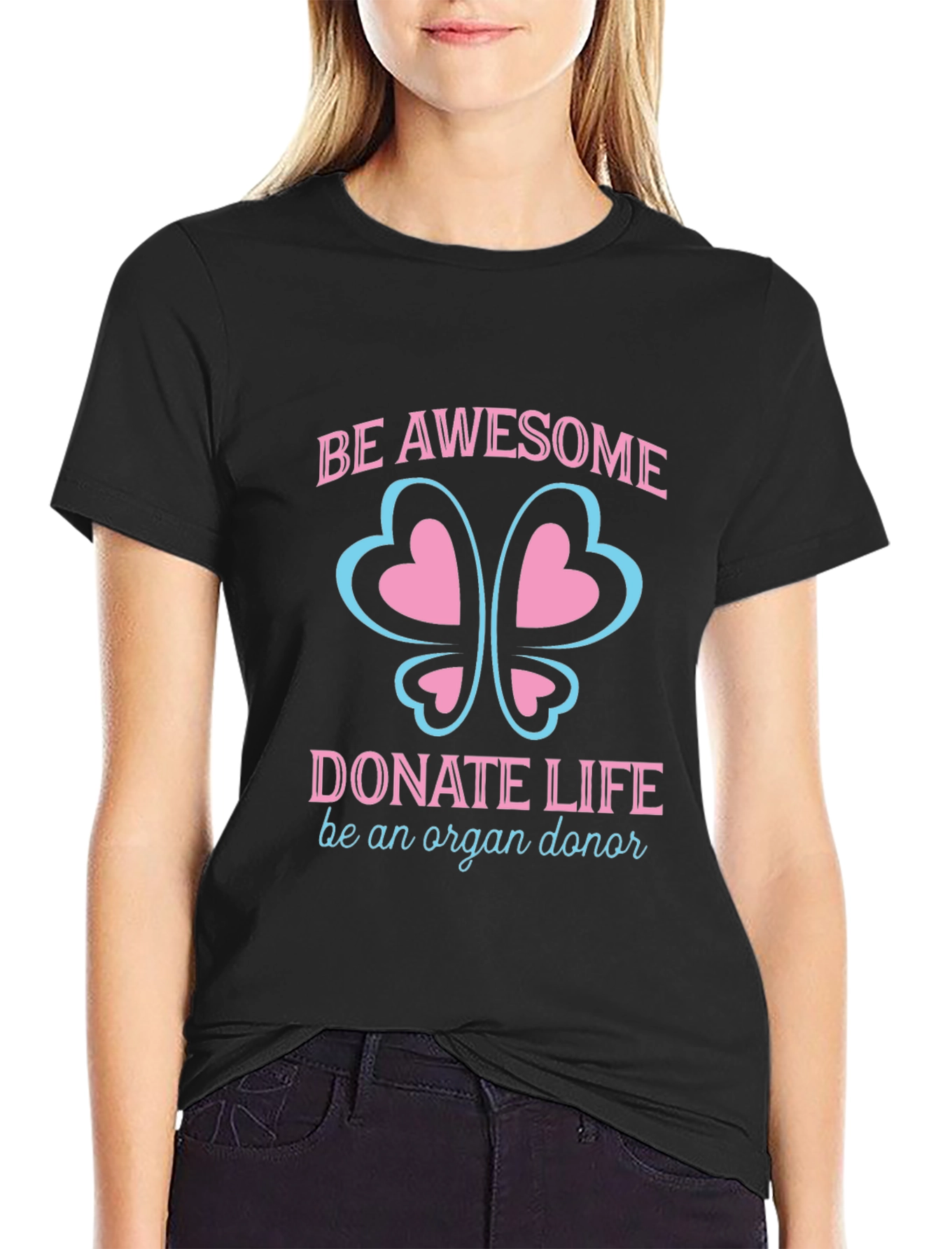 Be Awesome Donate Life Organ Donor T-Shirt