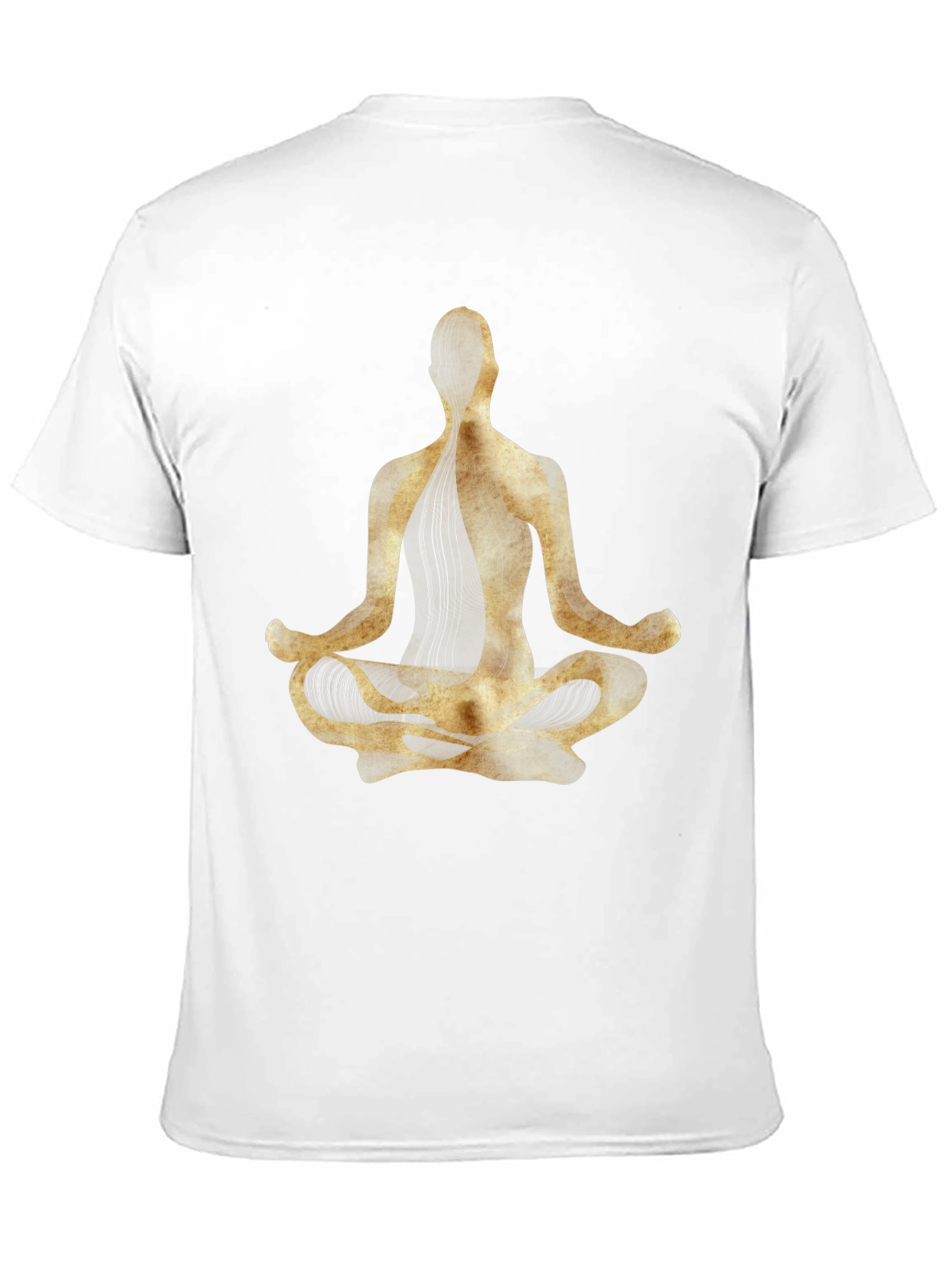 Yoga Pose Graphic Tee - Black Cotton Blend