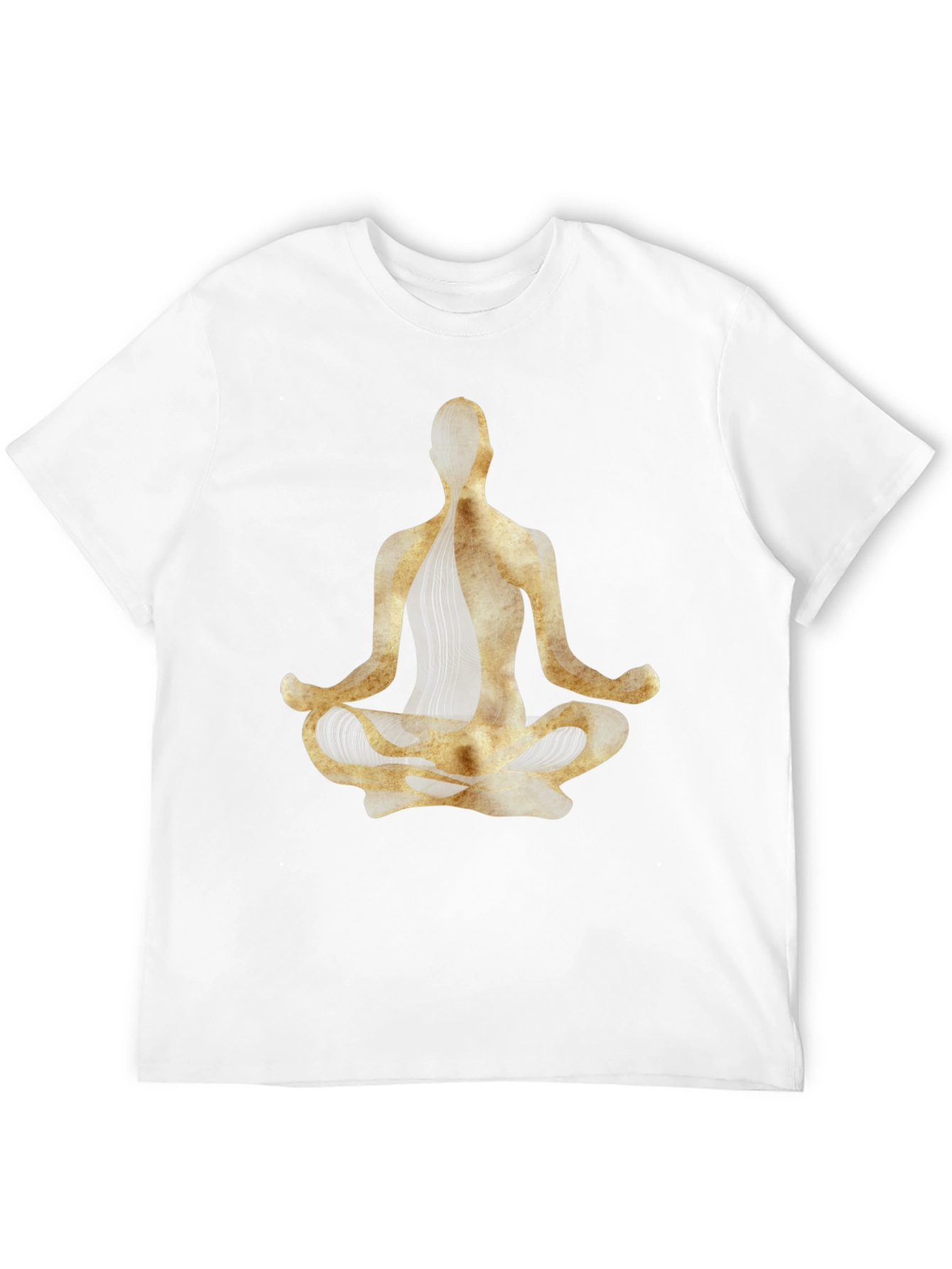 Yoga Pose Graphic Tee - Black Cotton Blend