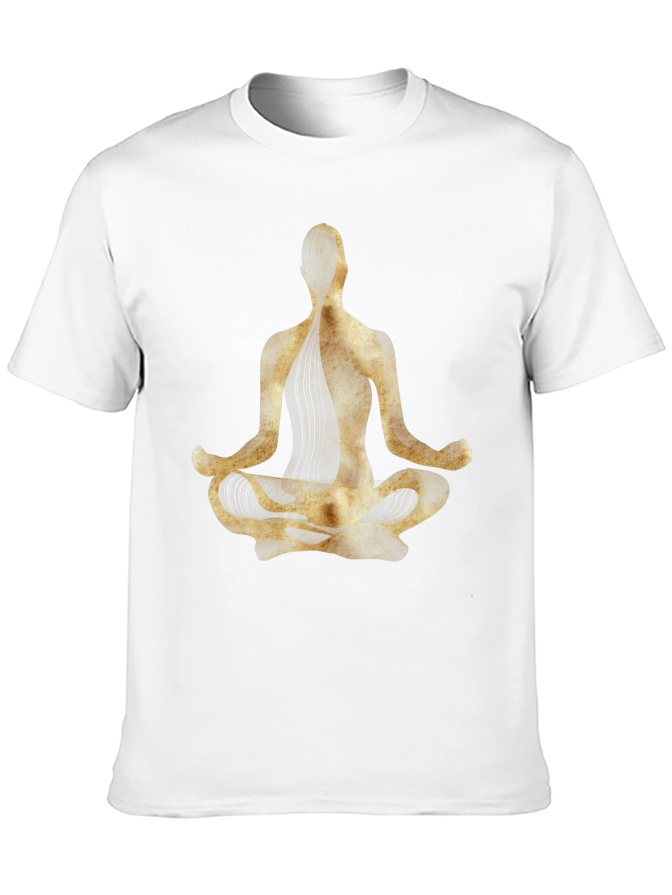 Yoga Pose Graphic Tee - Black Cotton Blend