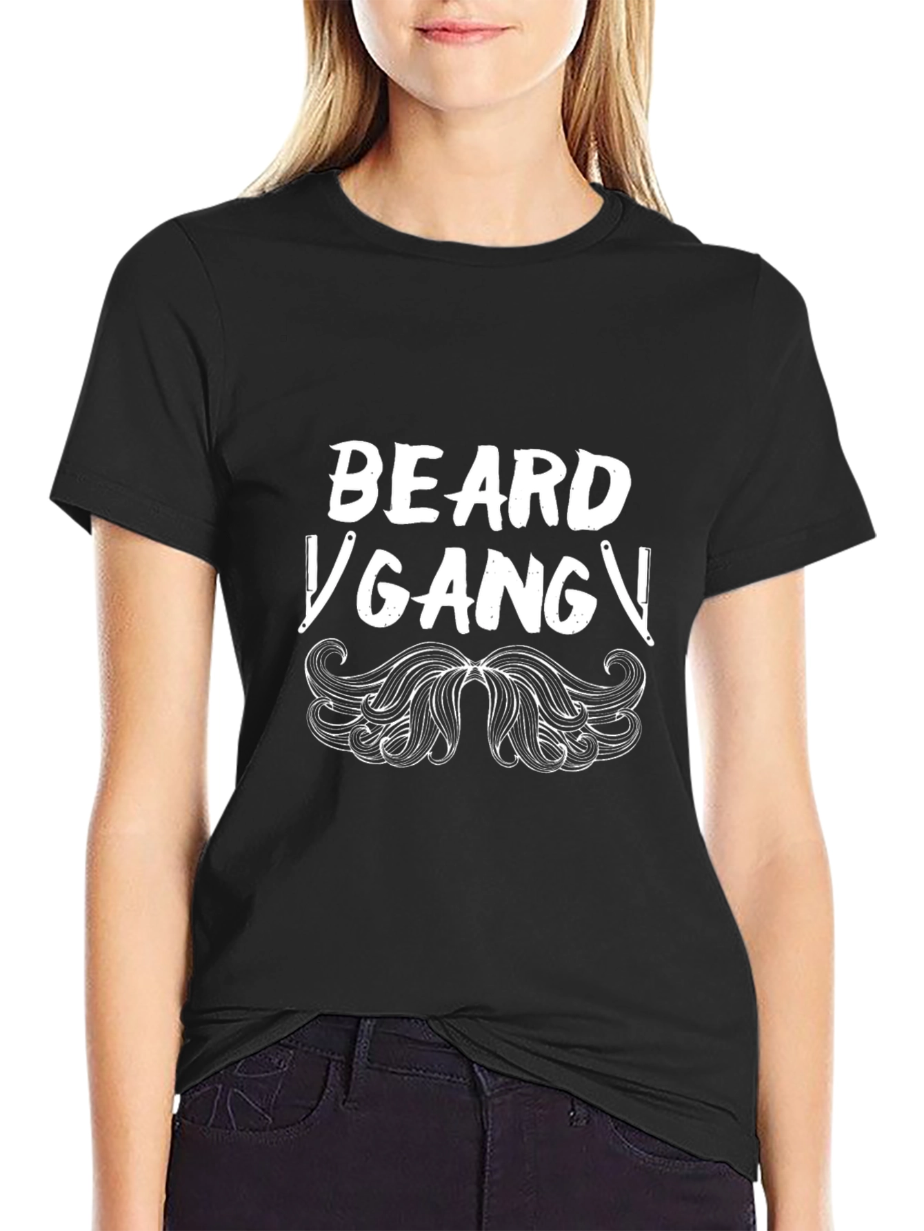 Beard Gang Graphic Tee - Mens Black T-Shirt