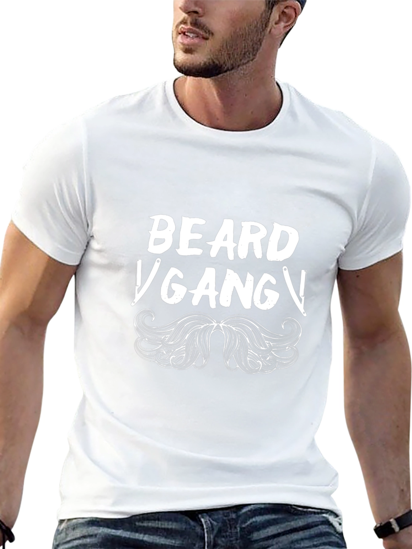 Beard Gang Graphic Tee - Mens Black T-Shirt