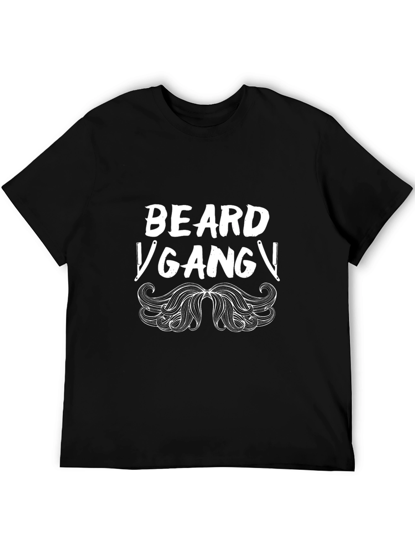 Beard Gang Graphic Tee - Mens Black T-Shirt
