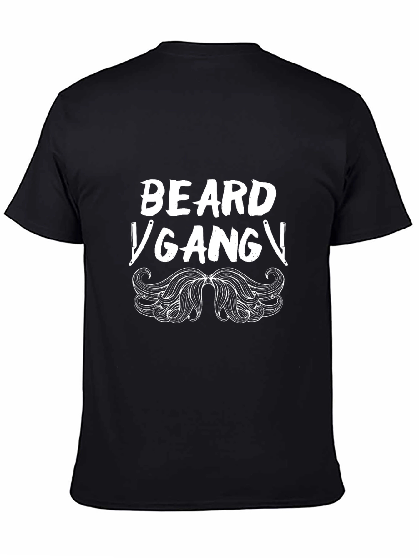 Beard Gang Graphic Tee - Mens Black T-Shirt