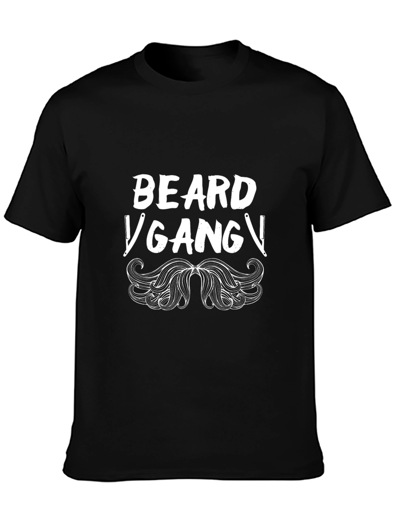 Beard Gang Graphic Tee - Mens Black T-Shirt