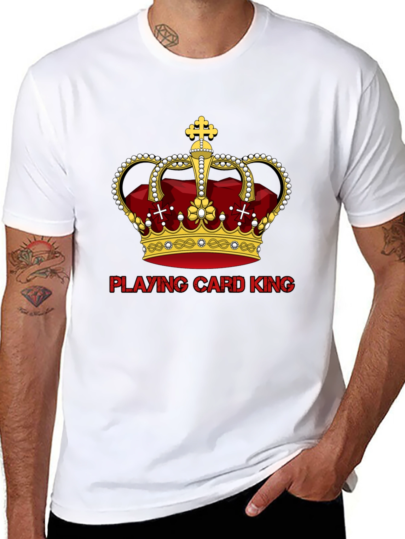 Playing Card King Graphic T-Shirt