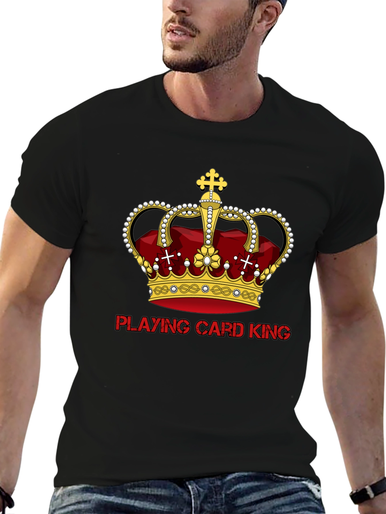 Playing Card King Graphic T-Shirt