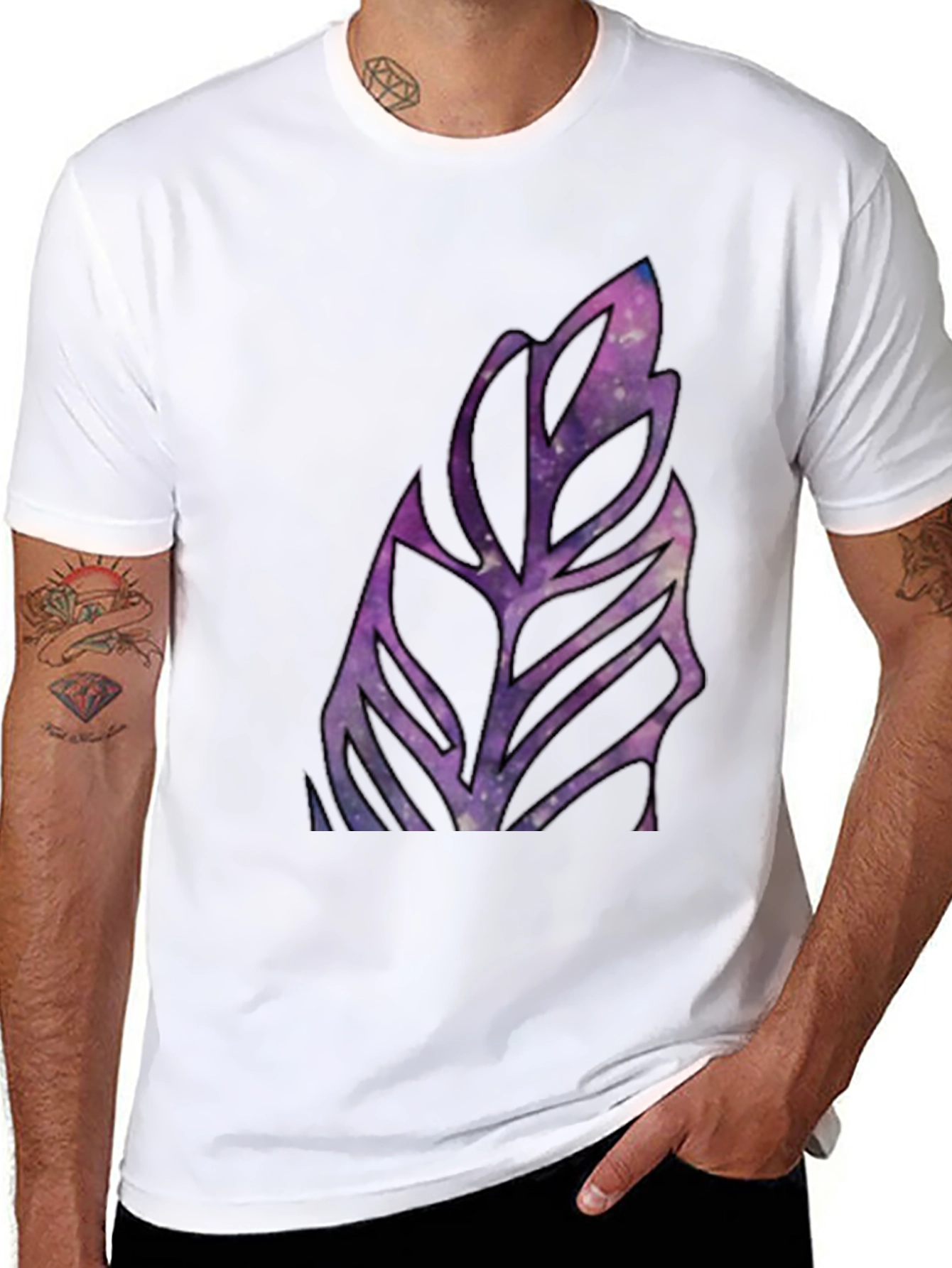 Galaxy Leaf Graphic Tee