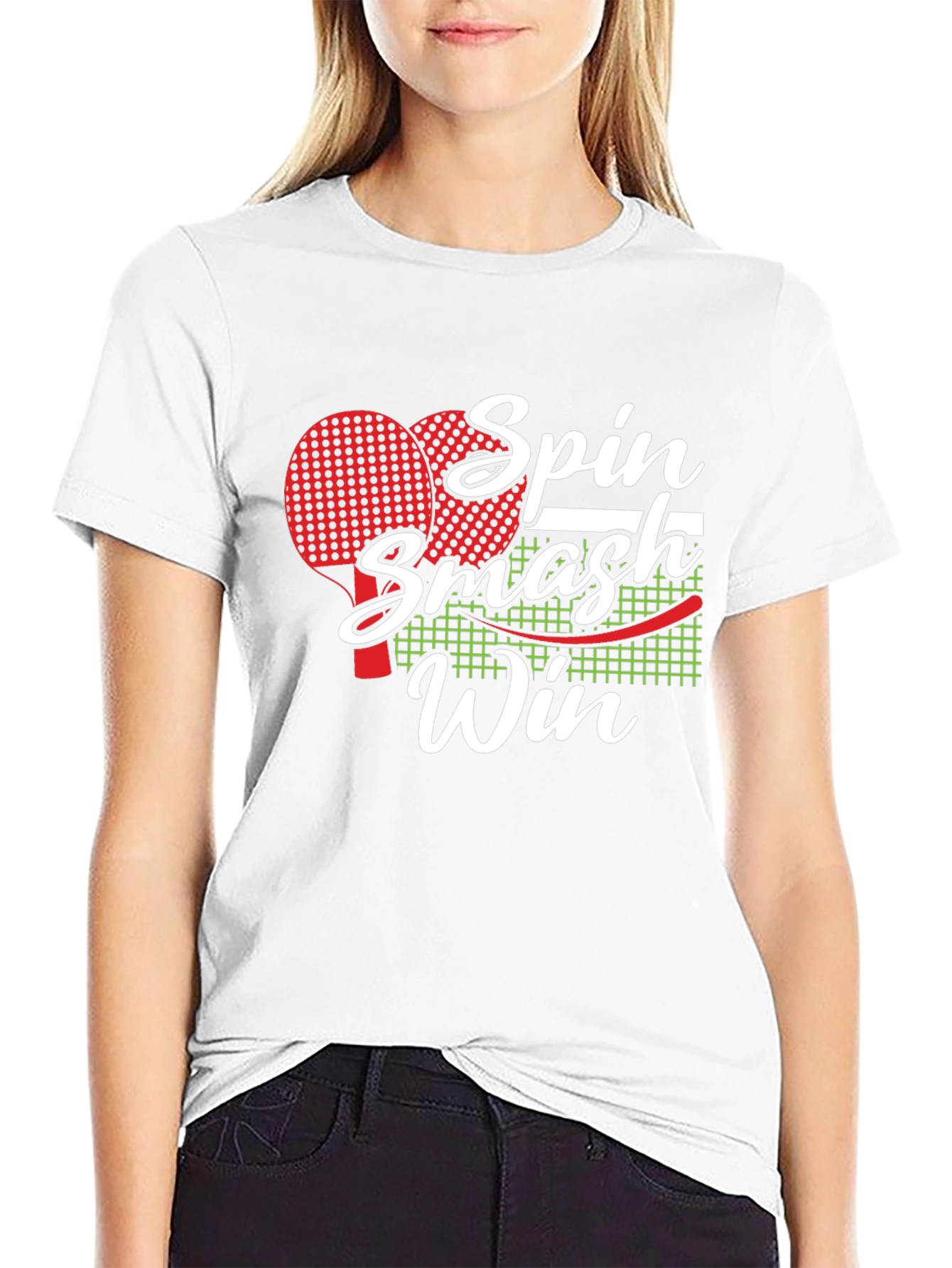 Spin Smash Win Table Tennis T-Shirt