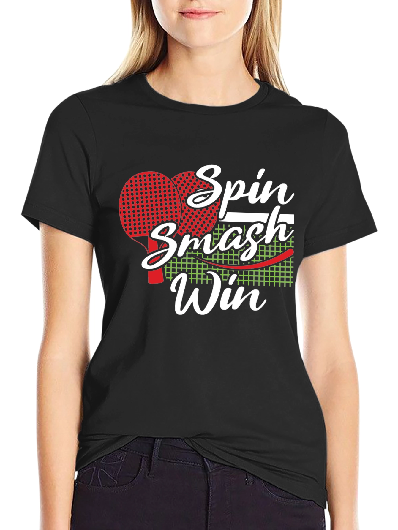 Spin Smash Win Table Tennis T-Shirt