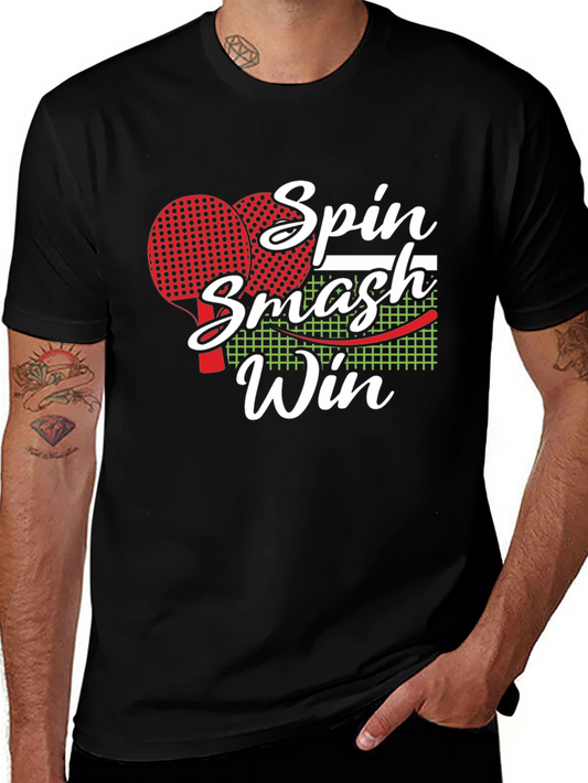 Spin Smash Win Table Tennis T-Shirt