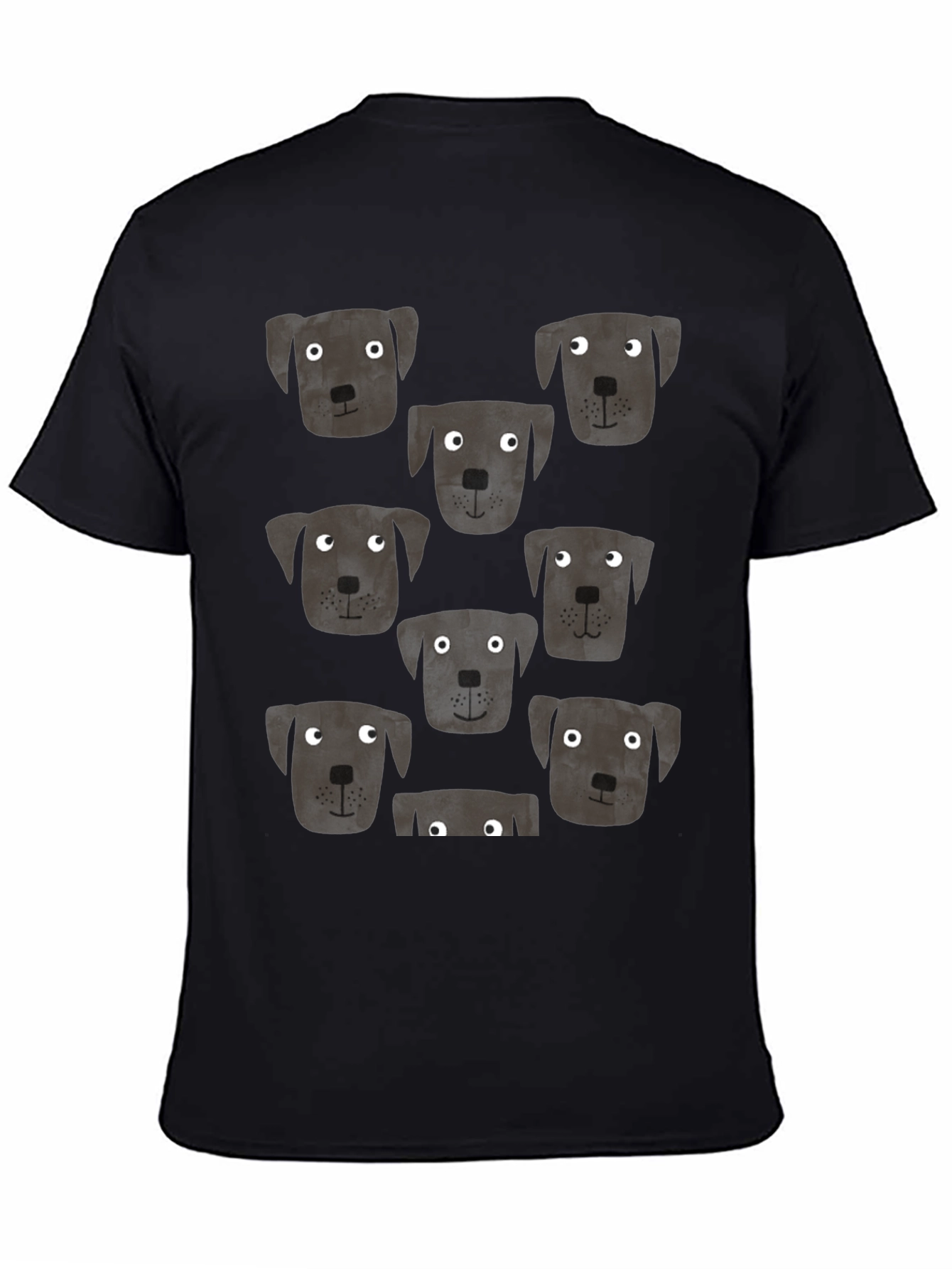 Dog Pattern T-Shirt - Cute Puppy Print Tee