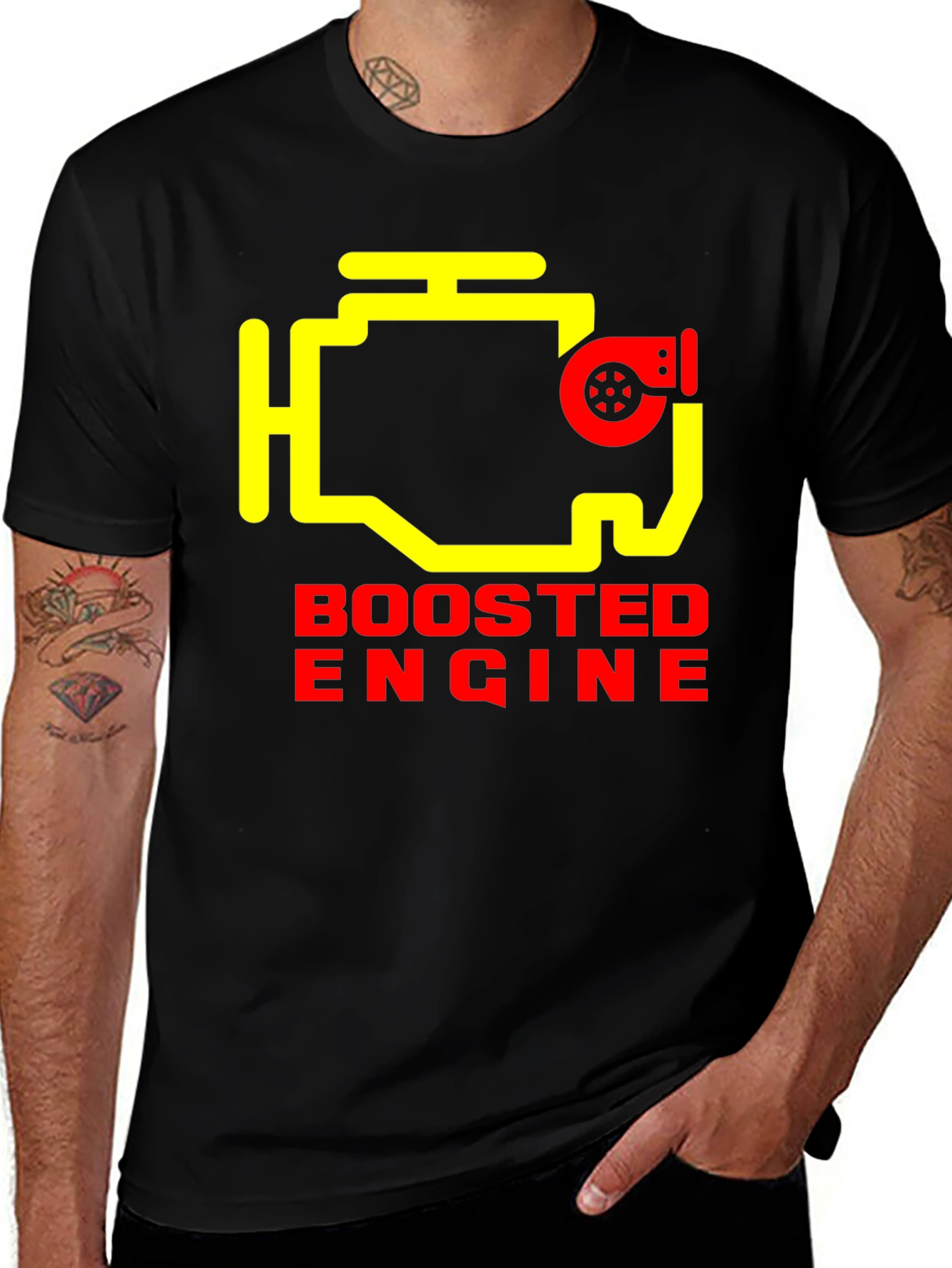 Boosted Engine Graphic Tee - Black