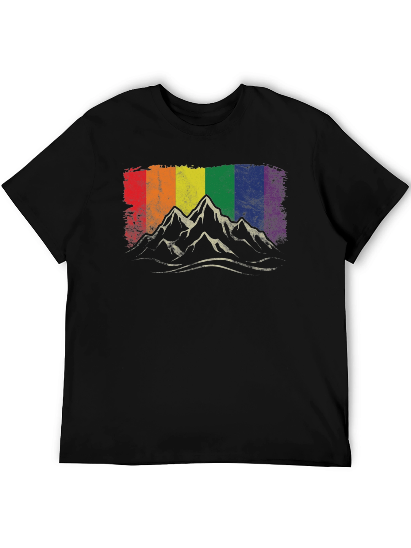 Pride Mountain T-Shirt - Rainbow Peaks Graphic Tee