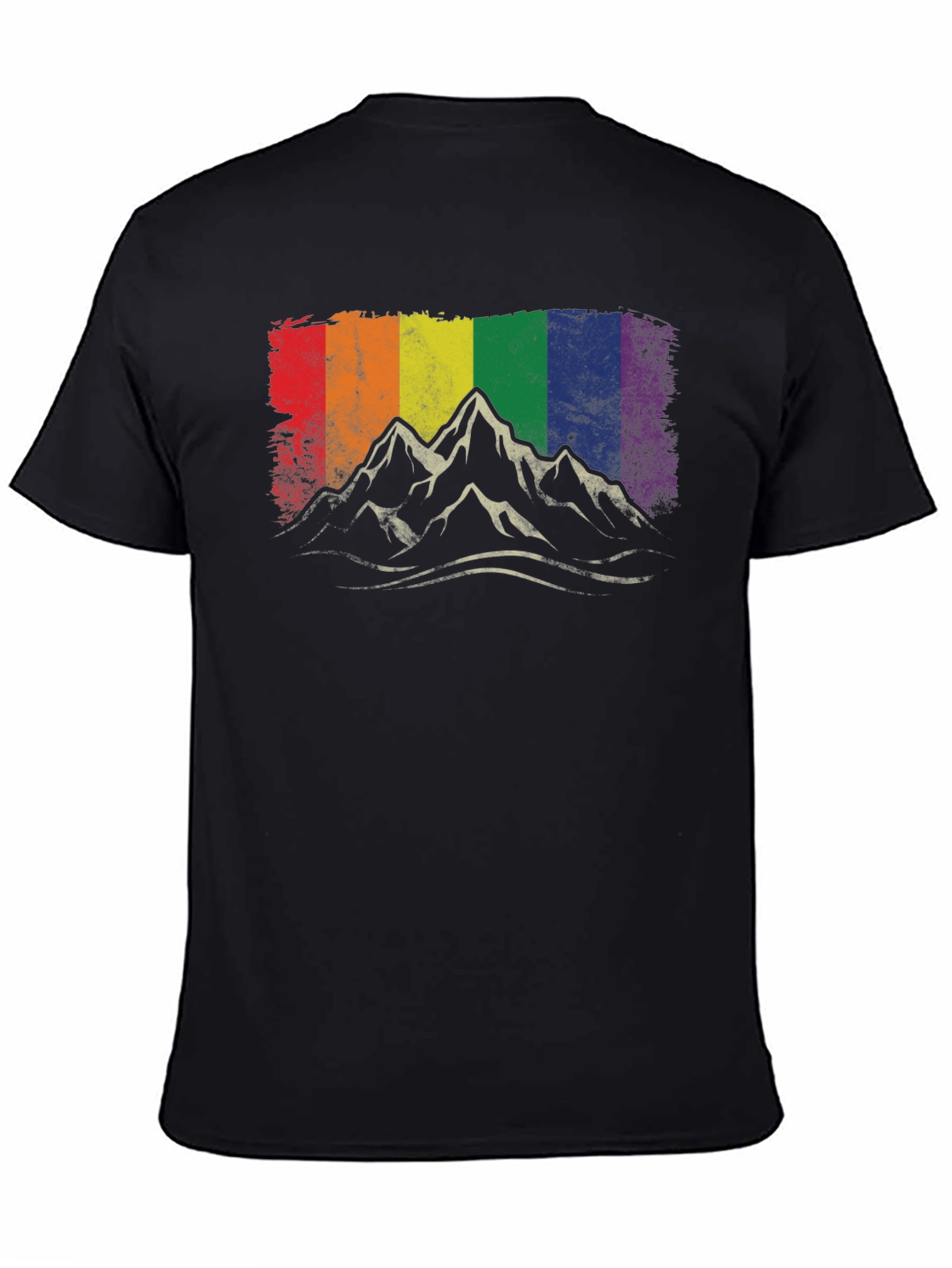 Pride Mountain T-Shirt - Rainbow Peaks Graphic Tee