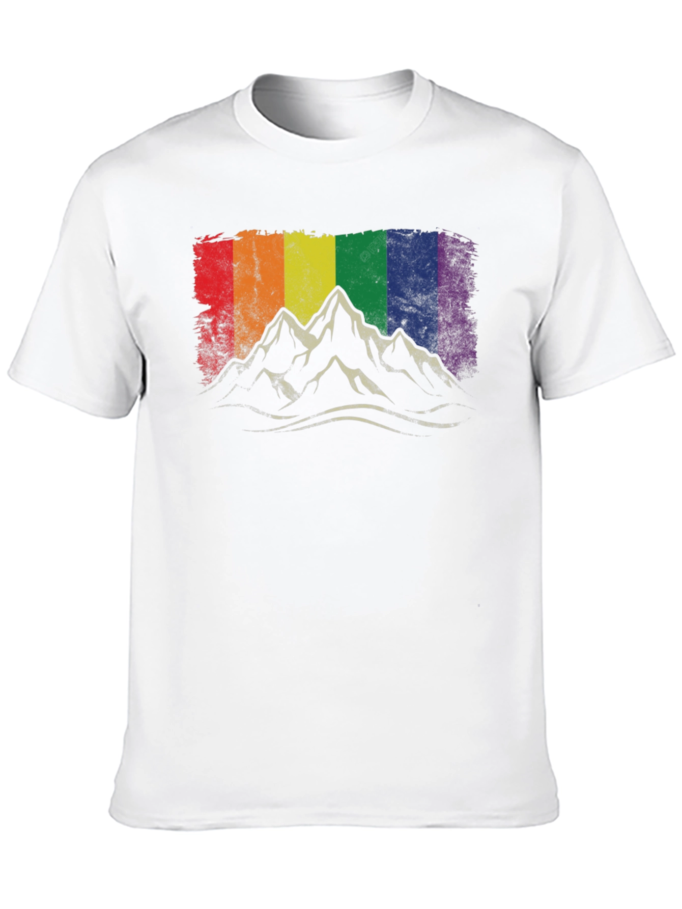 Pride Mountain T-Shirt - Rainbow Peaks Graphic Tee