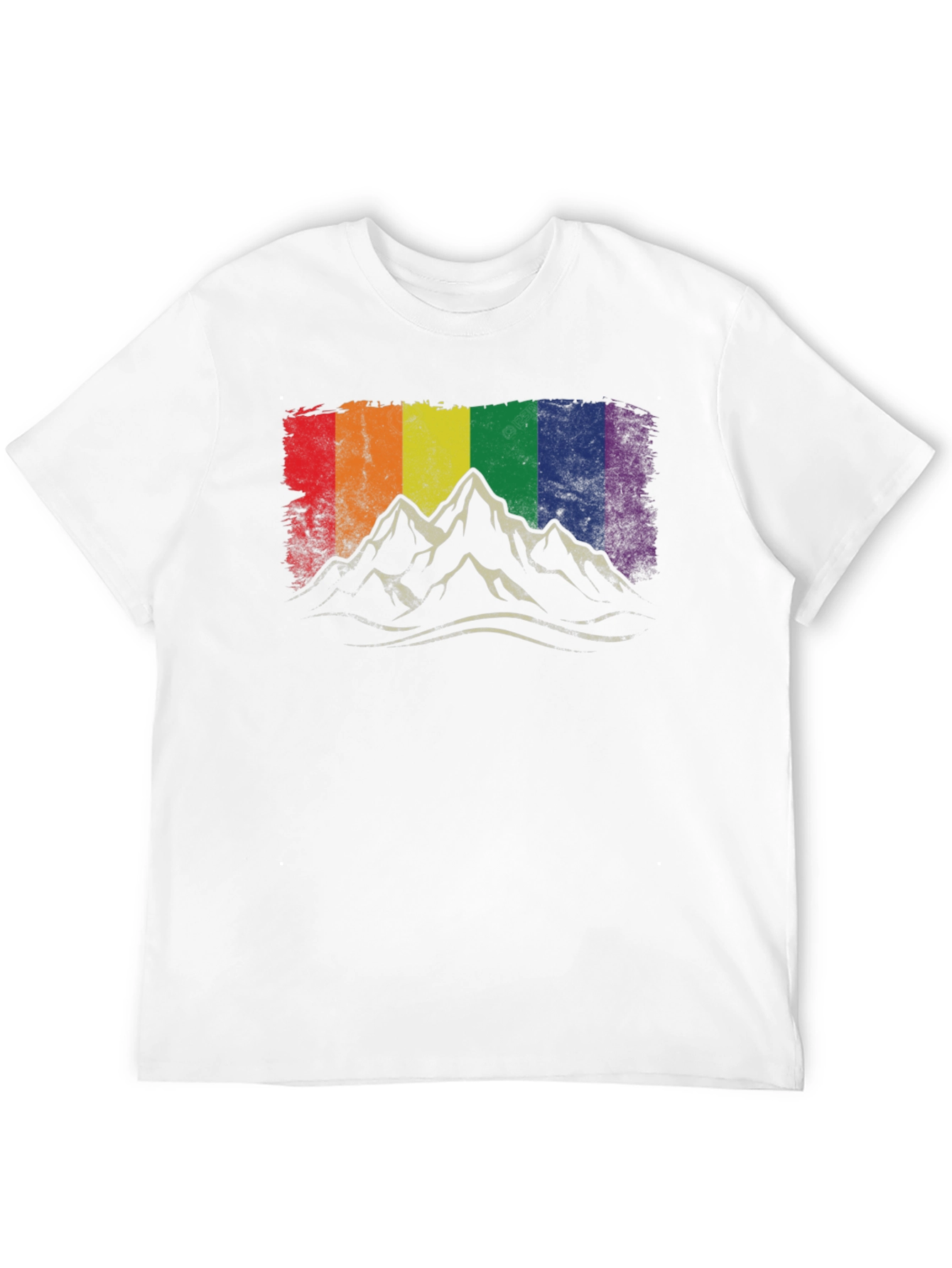 Pride Mountain T-Shirt - Rainbow Peaks Graphic Tee