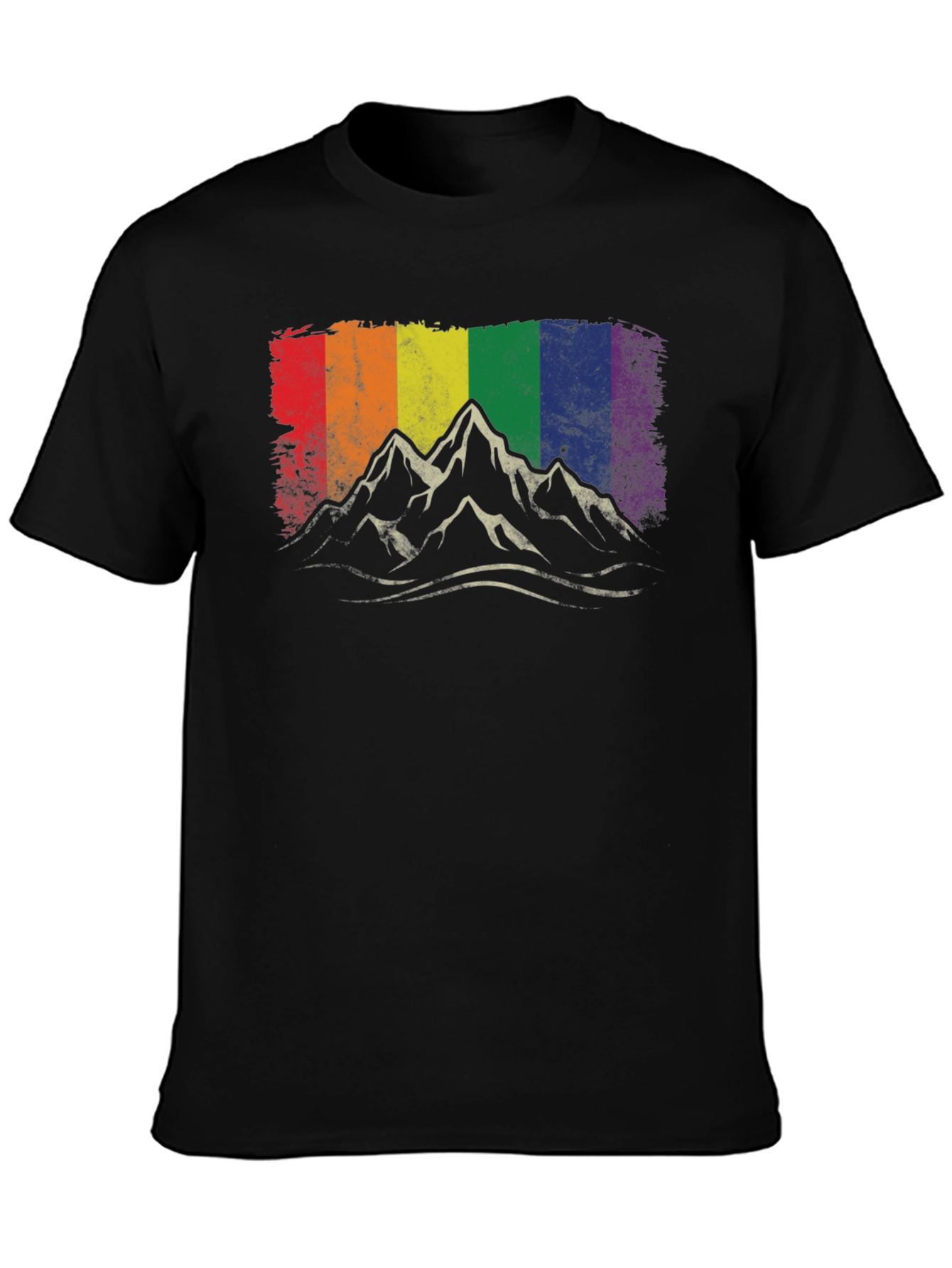 Pride Mountain T-Shirt - Rainbow Peaks Graphic Tee