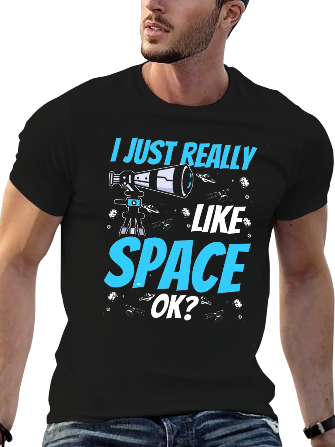 I Just Really Like Space OK? Graphic T-Shirt