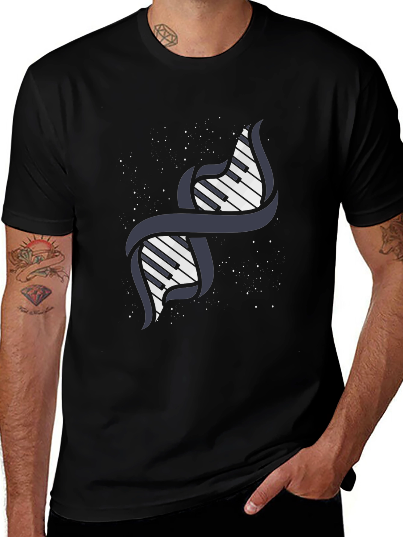 Piano DNA Graphic T-Shirt